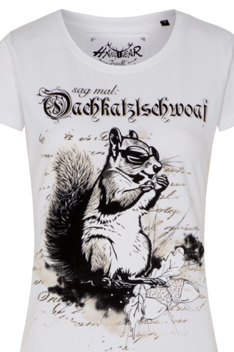 Hangowear Trachtenshirt Trachtenshirt Damen - DORLE - weiß