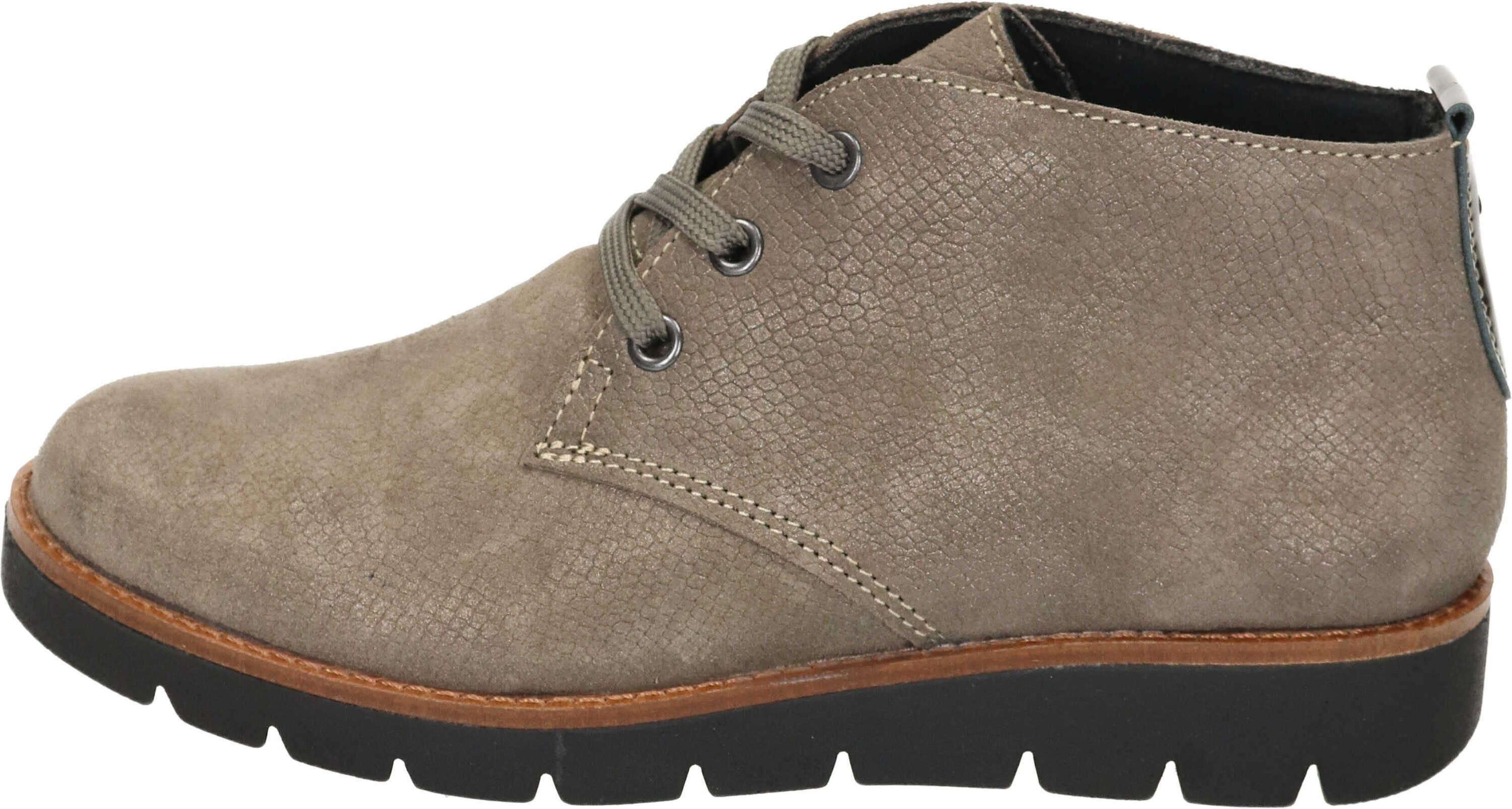 Comfortabel Stiefeletten Schnürstiefelette aus Nubukleder günstig online kaufen