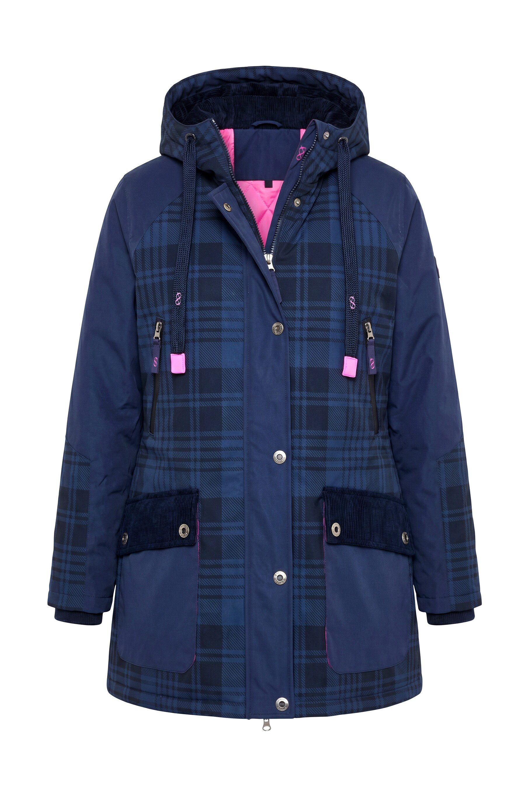 Laurasøn Funktionsjacke Karo-Funktionsjacke Kapuze – Bild 2 von 4
