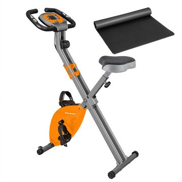 SONGMICS Heimtrainer, Fitnessbike, bis 100 kg belastbar, klappbar