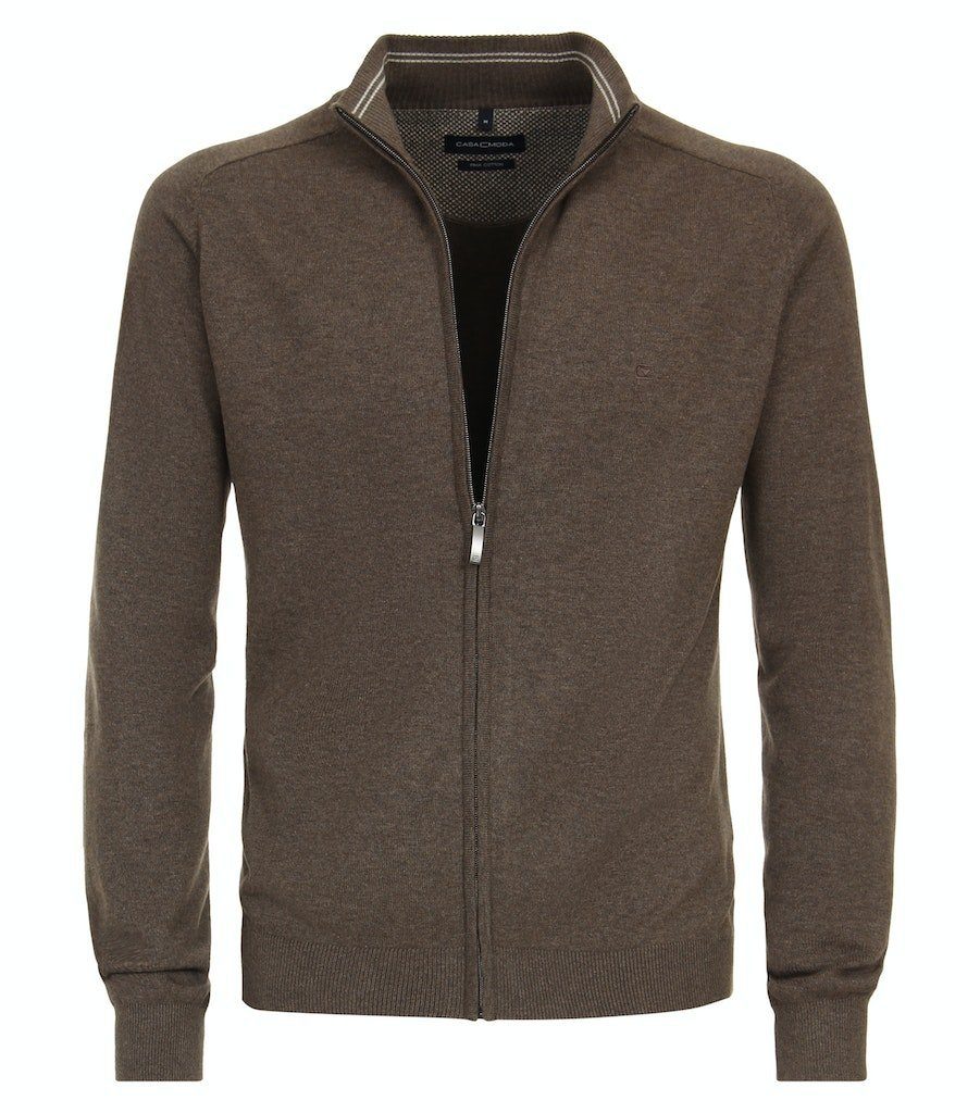 CASAMODA Strickjacke 004450 Pima-Baumwolle Stehkragen Normale günstig online kaufen