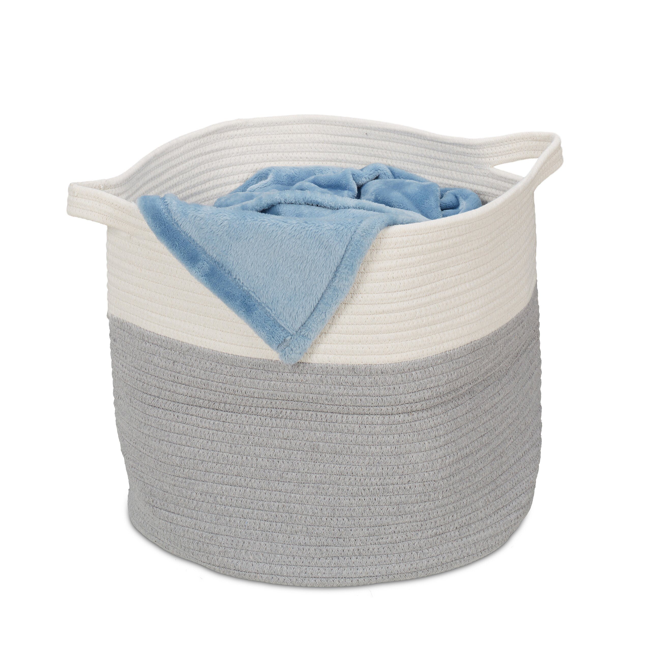 relaxdays Aufbewahrungskorb aus Baumwolle günstig online kaufen