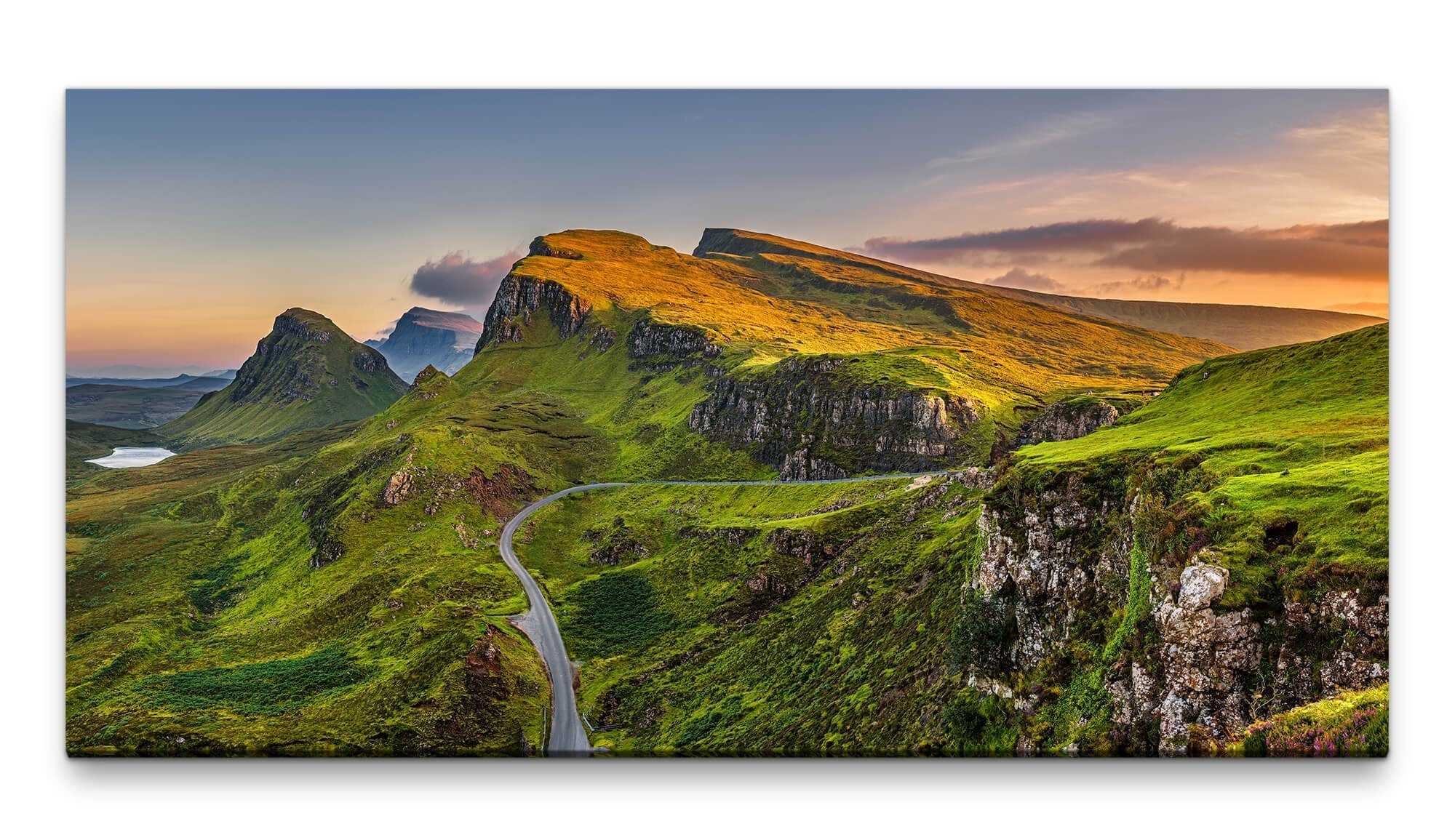 Leinwandbild Bilder XXL Schottland 50x100cm Wandbild auf Leinwand