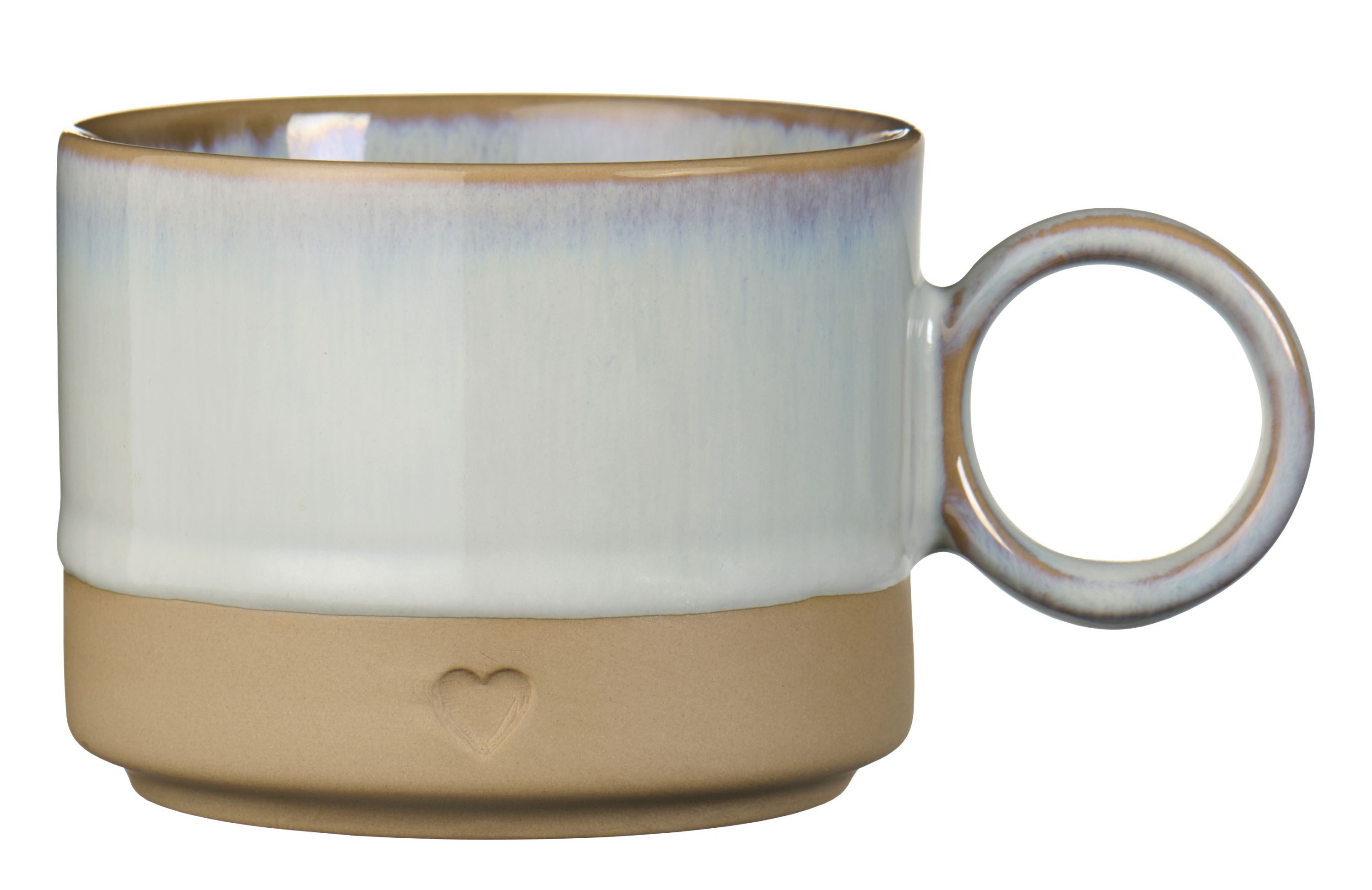 Ib Laursen Tasse Farbauswahl - Ib Laursen Tasse Kaffeetasse Steingut 290ml mit Herz, Steingut