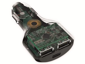 PROUSER PROUSER 3-Fach KFZ USB-Lader 2QCPD1B, 84 W, 2x USB-Ladegerät