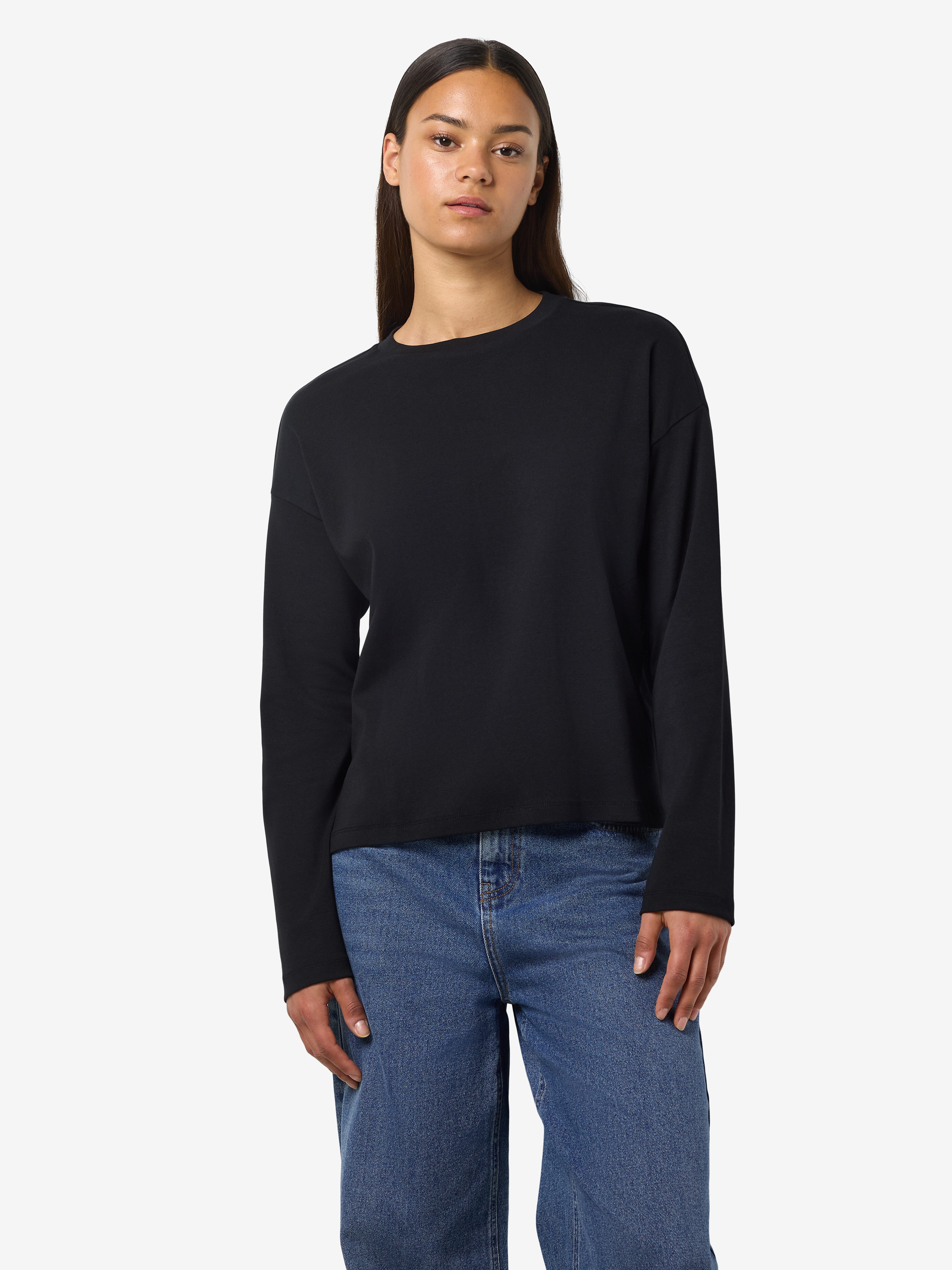 Noisy may Langarmshirt NMMOCCA L/S REGULAR FIT TOP JRS FWD NOOS günstig online kaufen