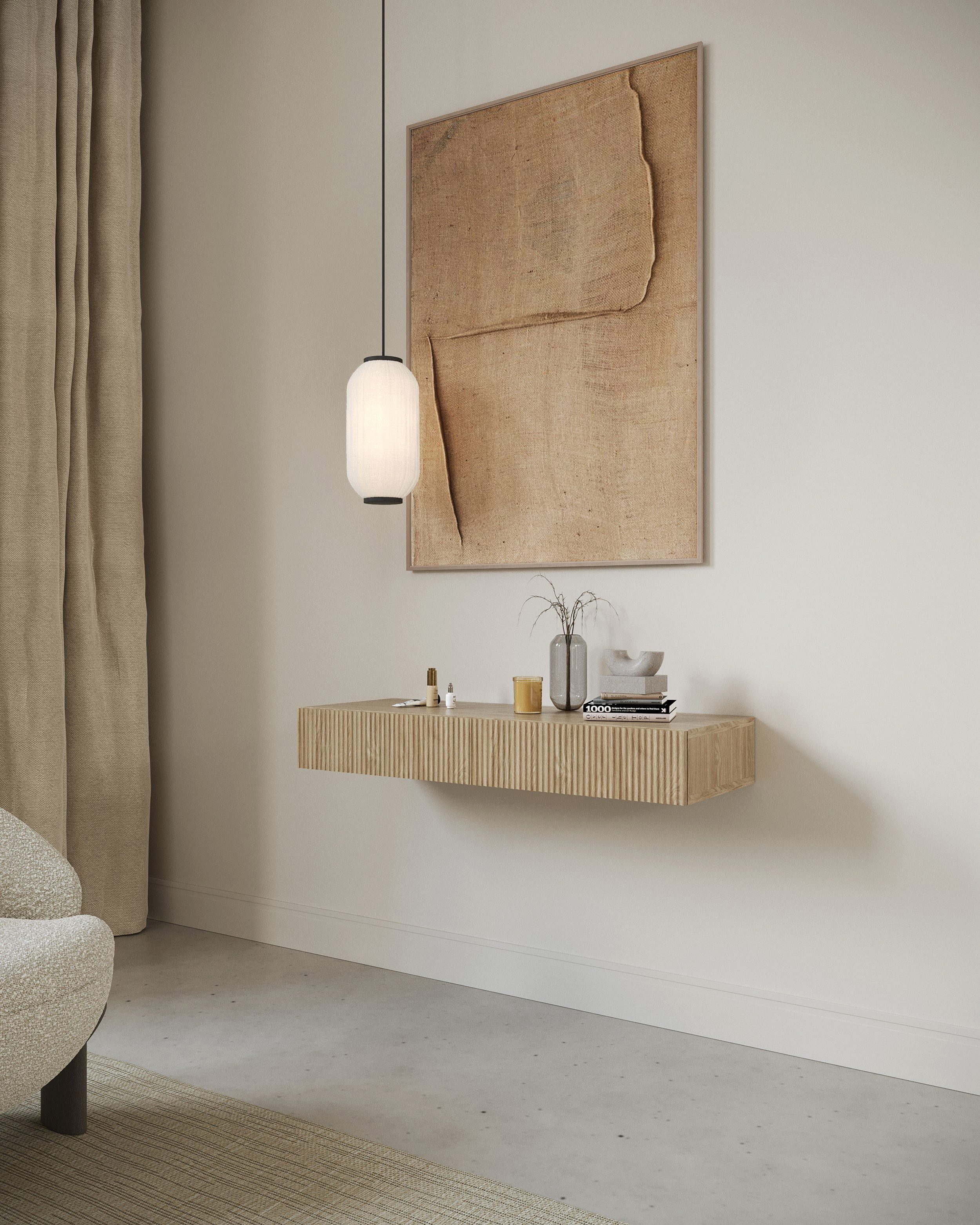 Selsey Schminktisch NOLIE, mit 2 Schubladen, Holznachbildung,110 cm