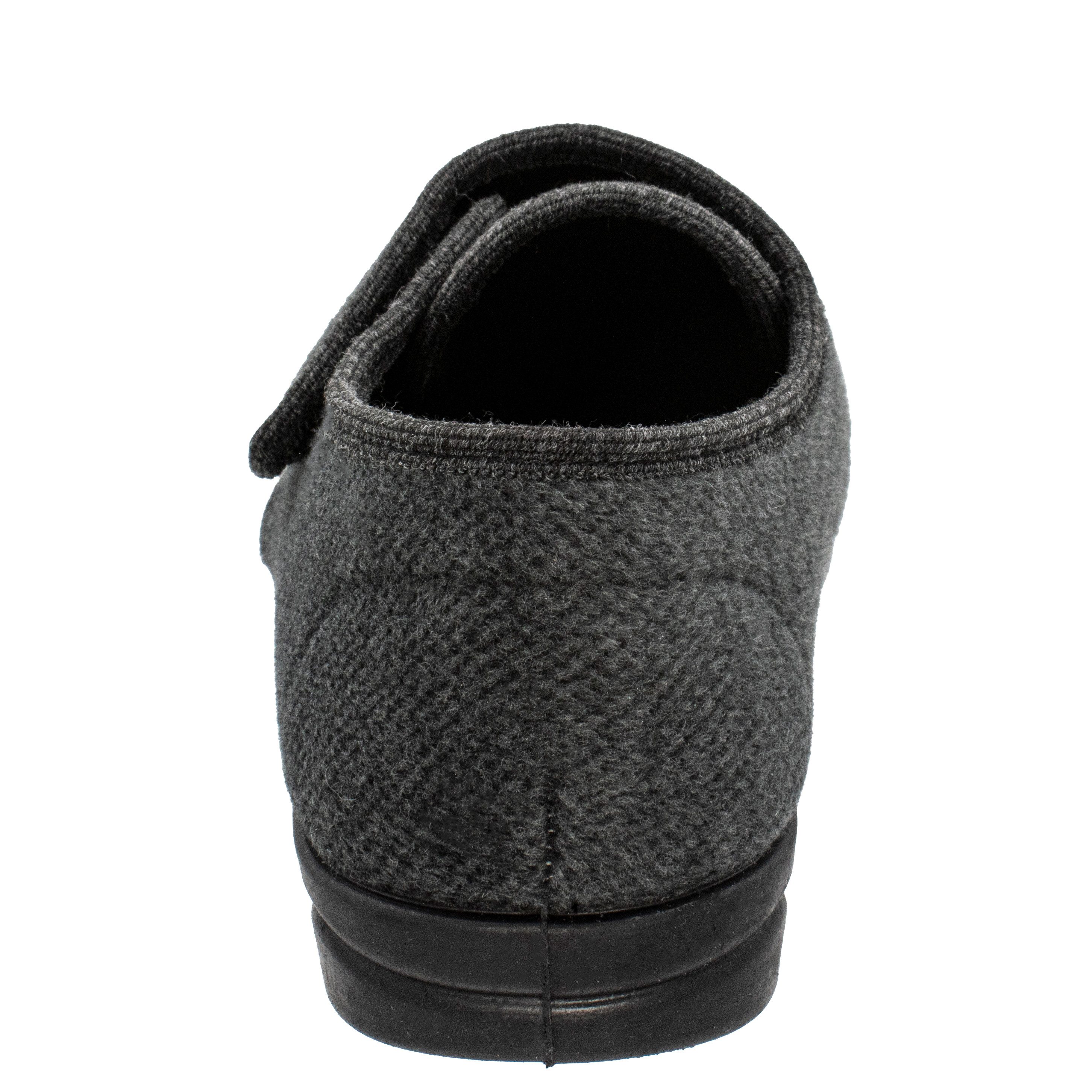 Fischer-Markenschuh Cornelius Hausschuh aus Baumwolle mit Stretch, Weite L, Einlegesohle herausnehmbar