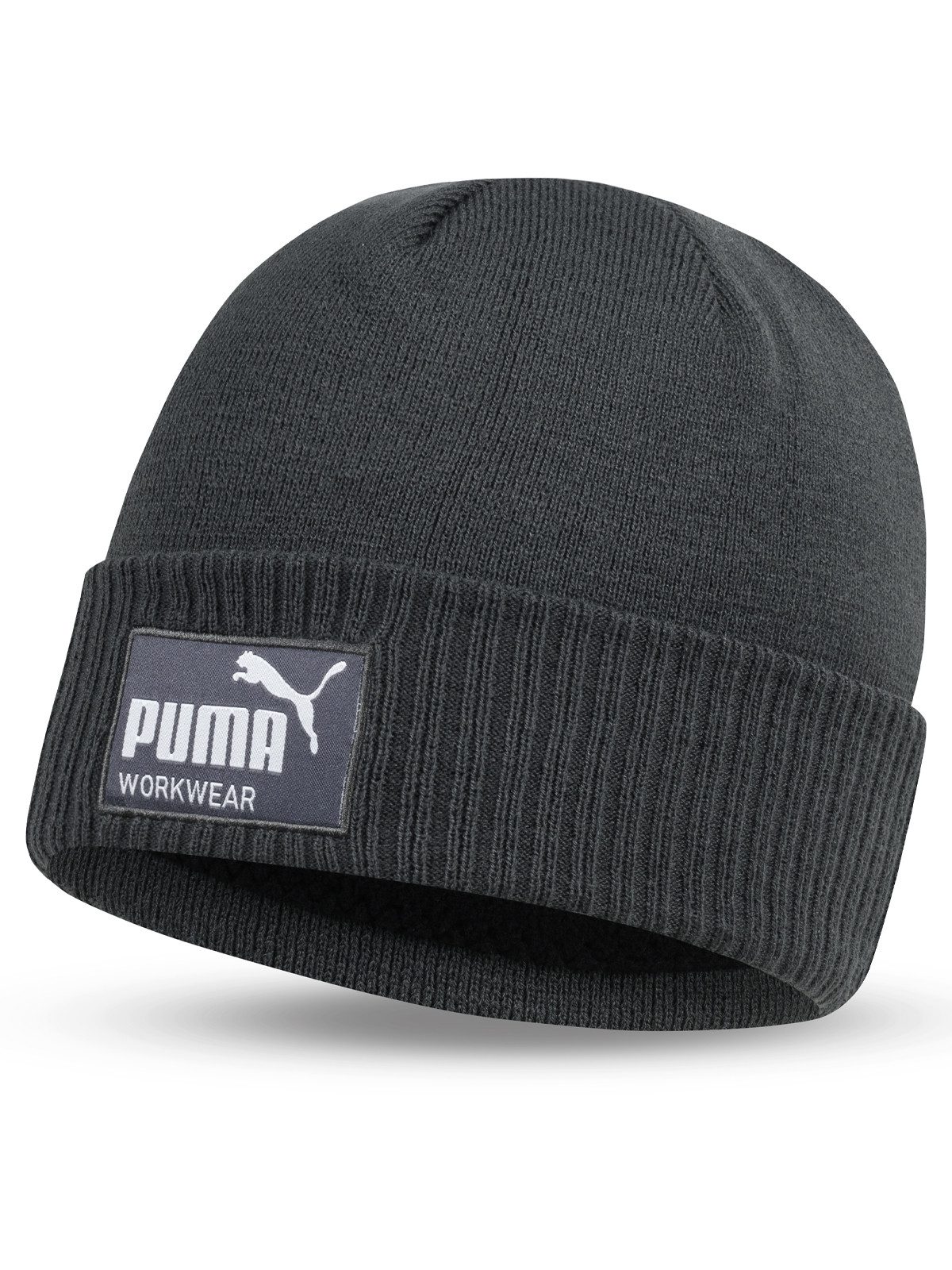 PUMA Workwear Beanie Mütze Herren Winter - Strickmütze mit Wärmepolsterung für die Ohren Atmungsaktive & Elastische Wintermütze Perfekt für Outdoor Aktivitäten