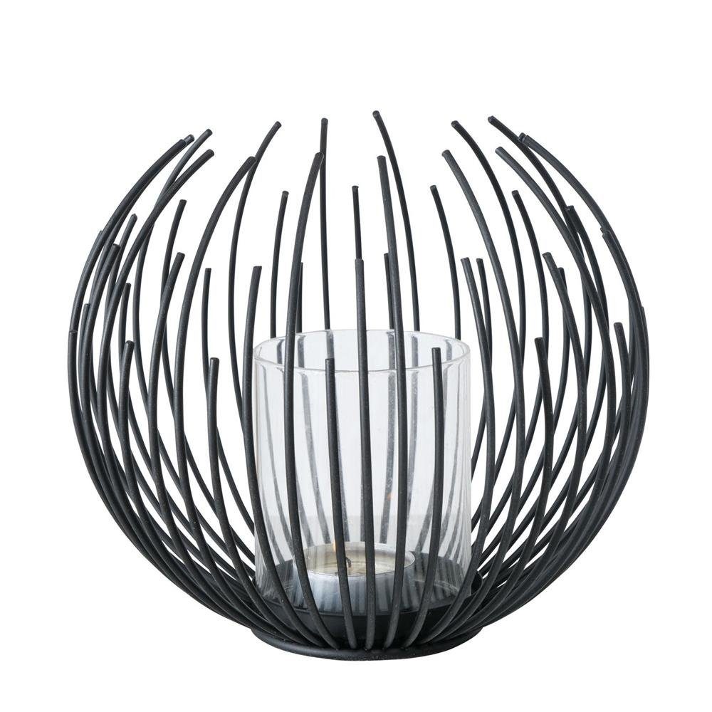 BOLTZE Windlicht Cylon, Schwarz, 16 cm, aus Metall, Торшеры, Skandinavisches Design