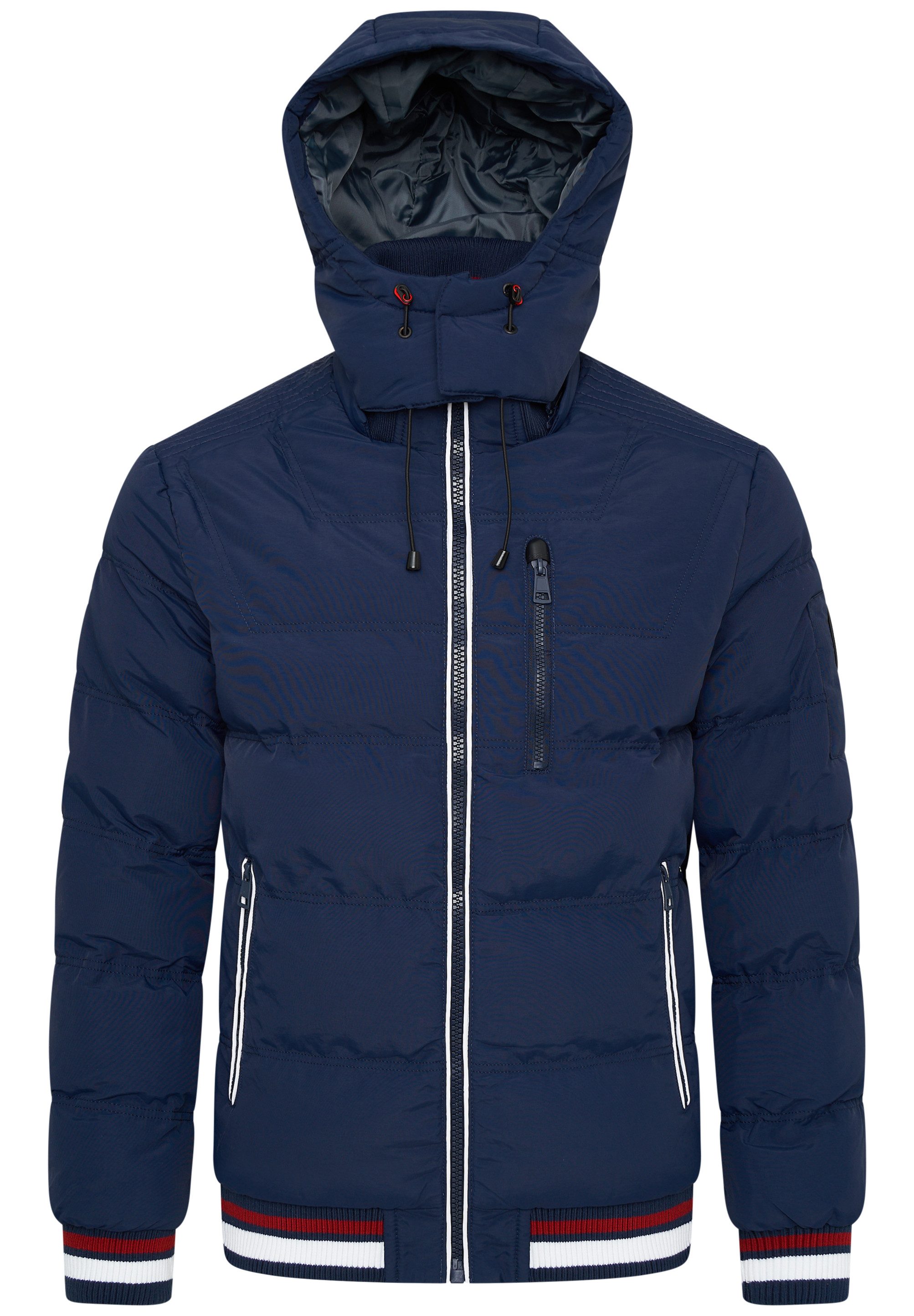 OneRedox Winterjacke ORNUUK Herren warme Pufferjacke Steppjacke Windbreaker