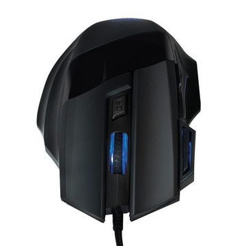 LogiLink ID0162 Gaming Combo Maus- und Mauspad-Set, 2400 dpi, LED-Beleuchtet