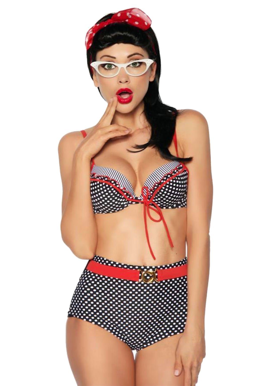 Samegame Push-Up-Bikini Rockabilly Wendebikini Vintage Push-Up günstig online kaufen