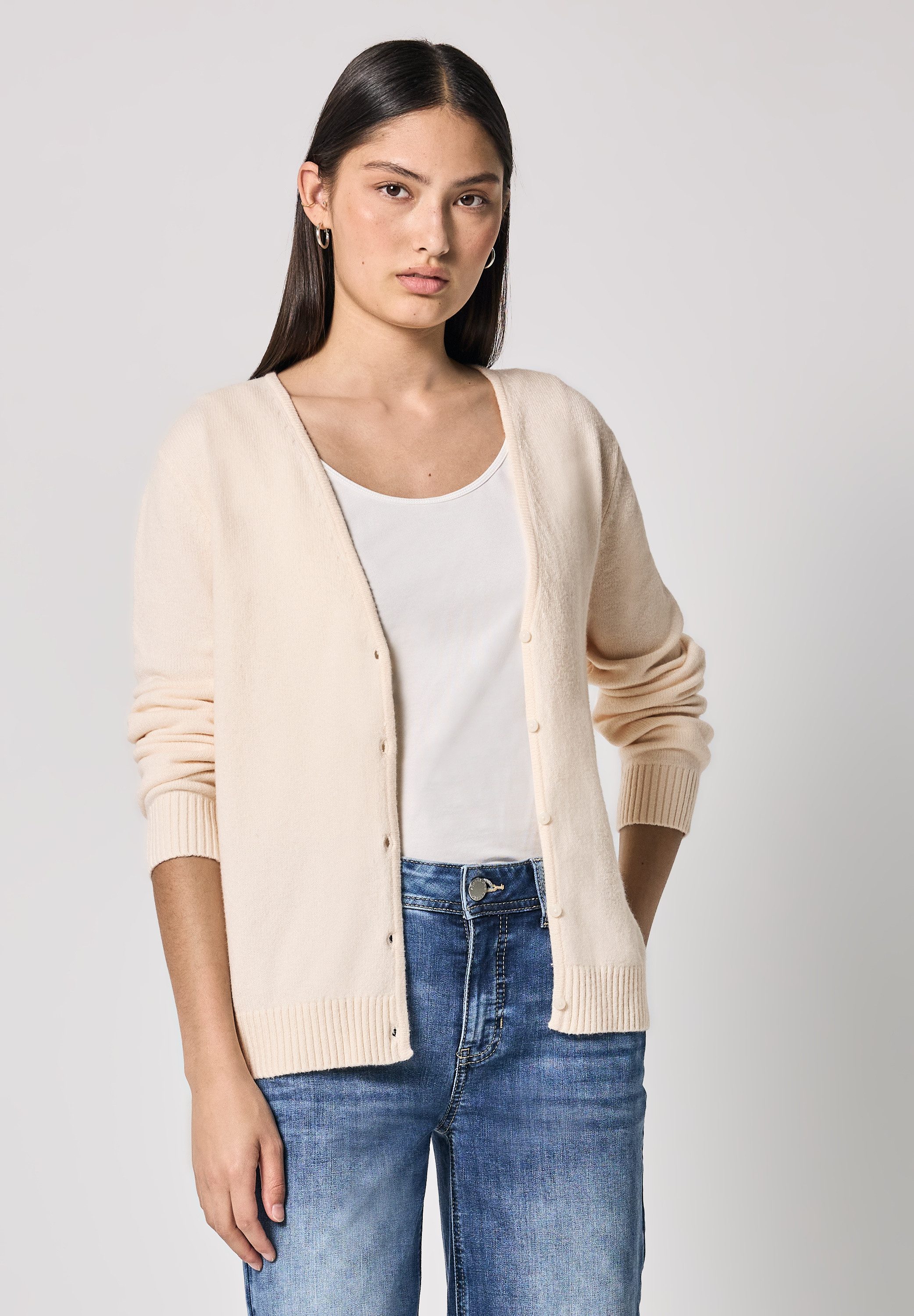 STREET ONE STUDIO Strickjacke im soften günstig online kaufen