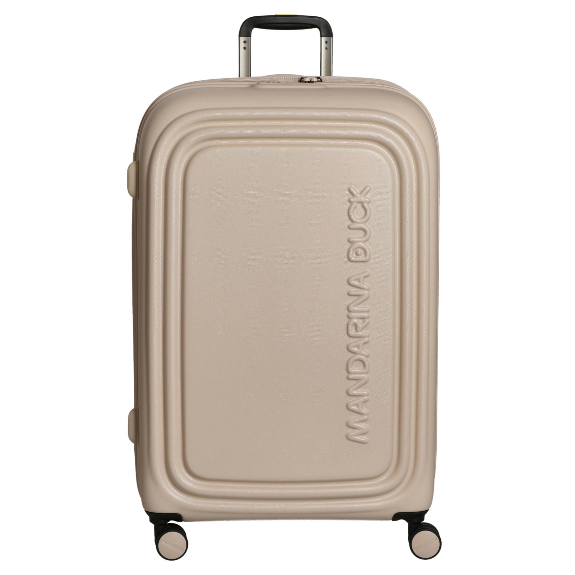 Mandarina Duck Koffer Logoduck+ - 4-Rollen-Trolley 74 cm L erw. (white mocha), 4 Rollen Rollen