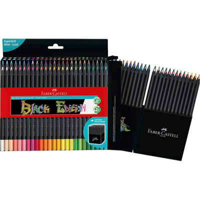 Faber-Castell Buntstift 50 Buntstifte BLACK EDITION farbsortiert