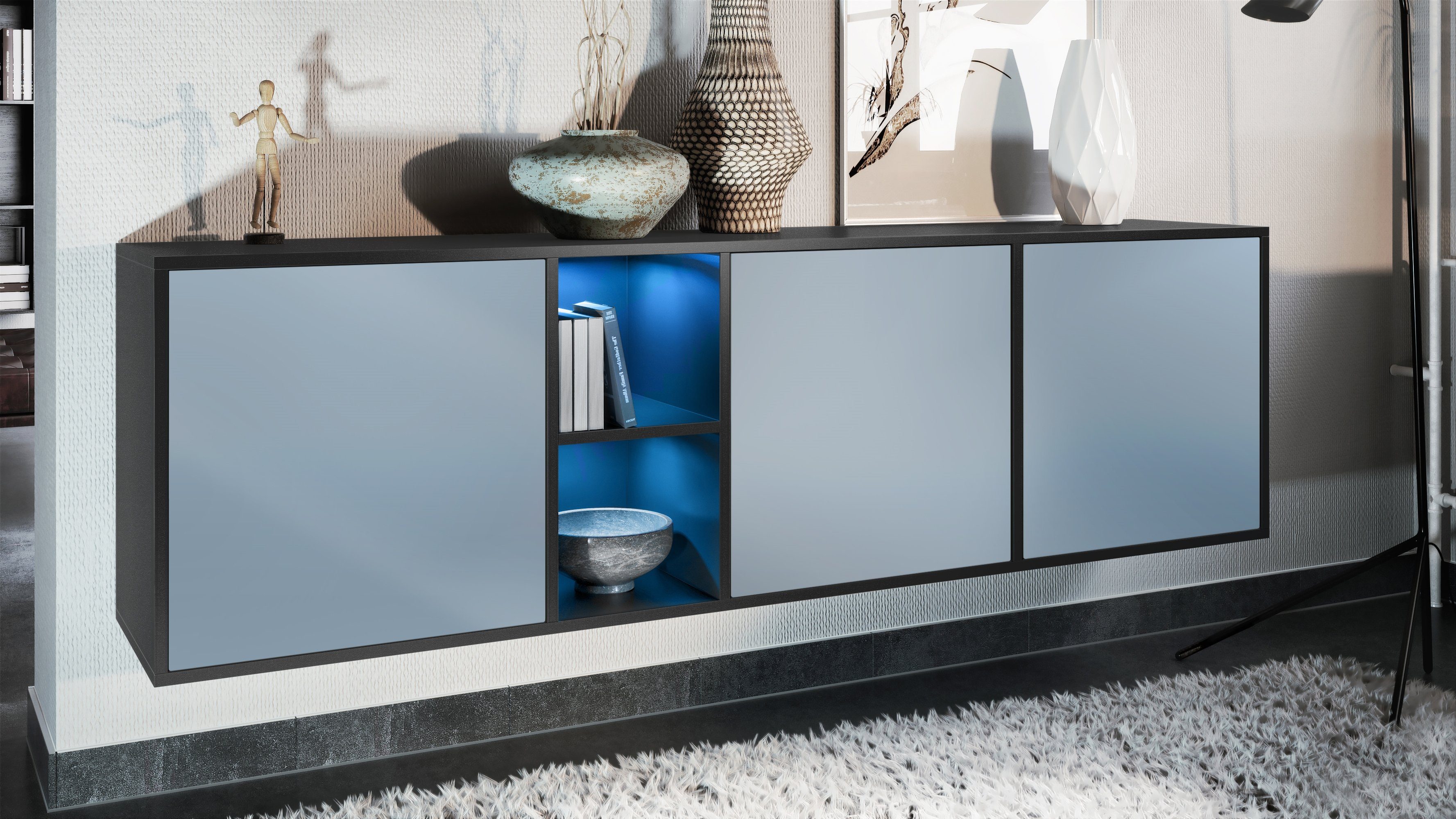 Vladon Sideboard Cuba (Kommode, mit 3 günstig online kaufen