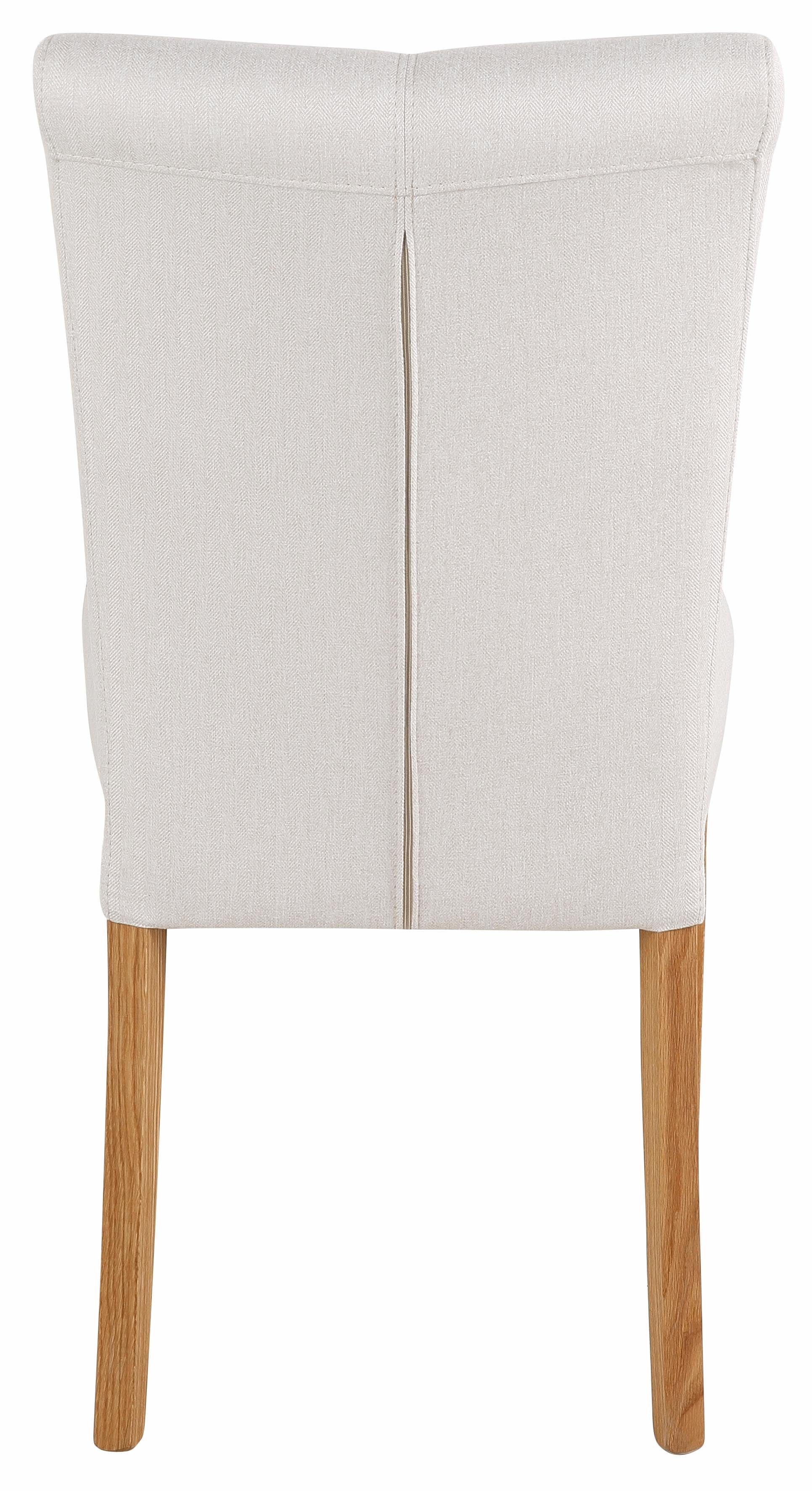 Home affaire Esszimmerstuhl Queen Polsterstuhl (Set, 4 St), verschiedene Bezüge, Gestell Massivholz