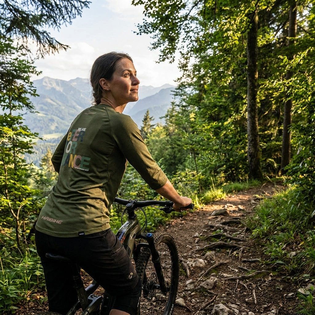 Haibike Funktionsshirt Haibike Freeride T-Shirt Hochgern moos by Maloja women Größe XS
