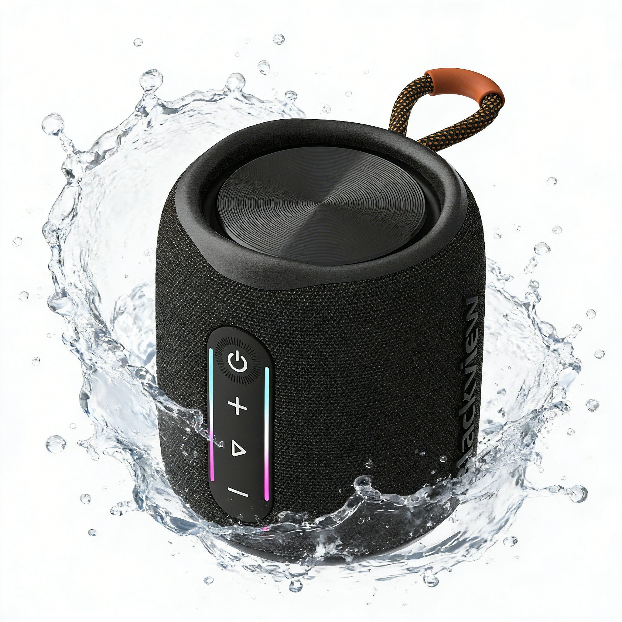 blackview Aurabass 2 Wasserdicht mini Bluetooth-Lautsprecher (IPX7,1800 mAh, 10W RMS, TWS, RGB-Lichtshow)