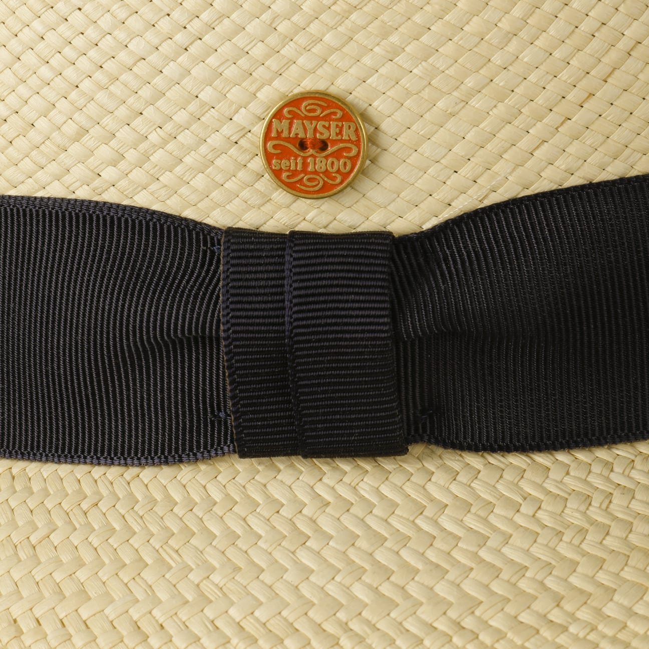 Herren Hüte Mayser Sonnenhut (1-St) Strohhut mit Ripsband, Made in Ecuador