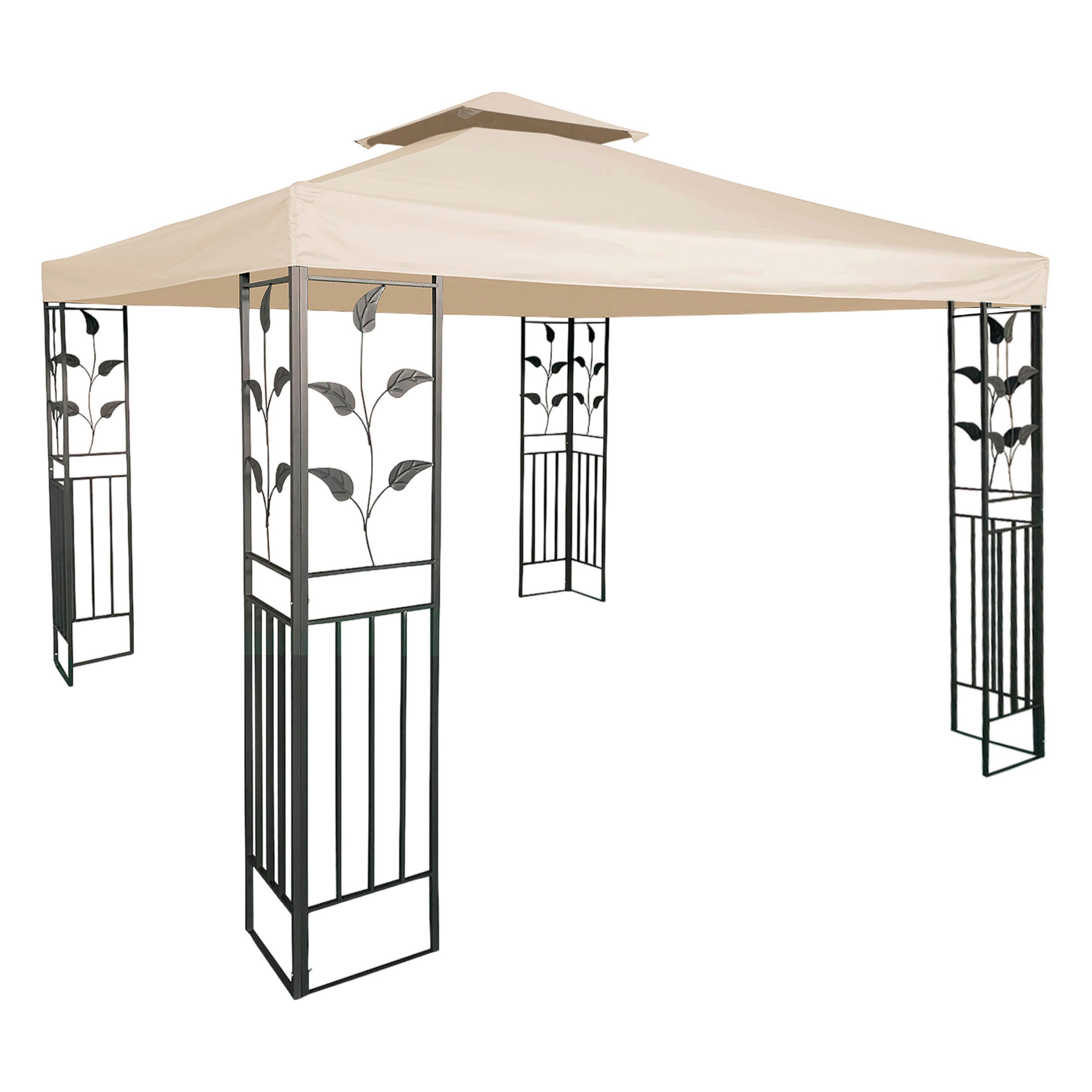 Spetebo Pavillon-Ersatzdach Ersatzdach mit Kaminabzug - beige, (Stück, Ersa günstig online kaufen