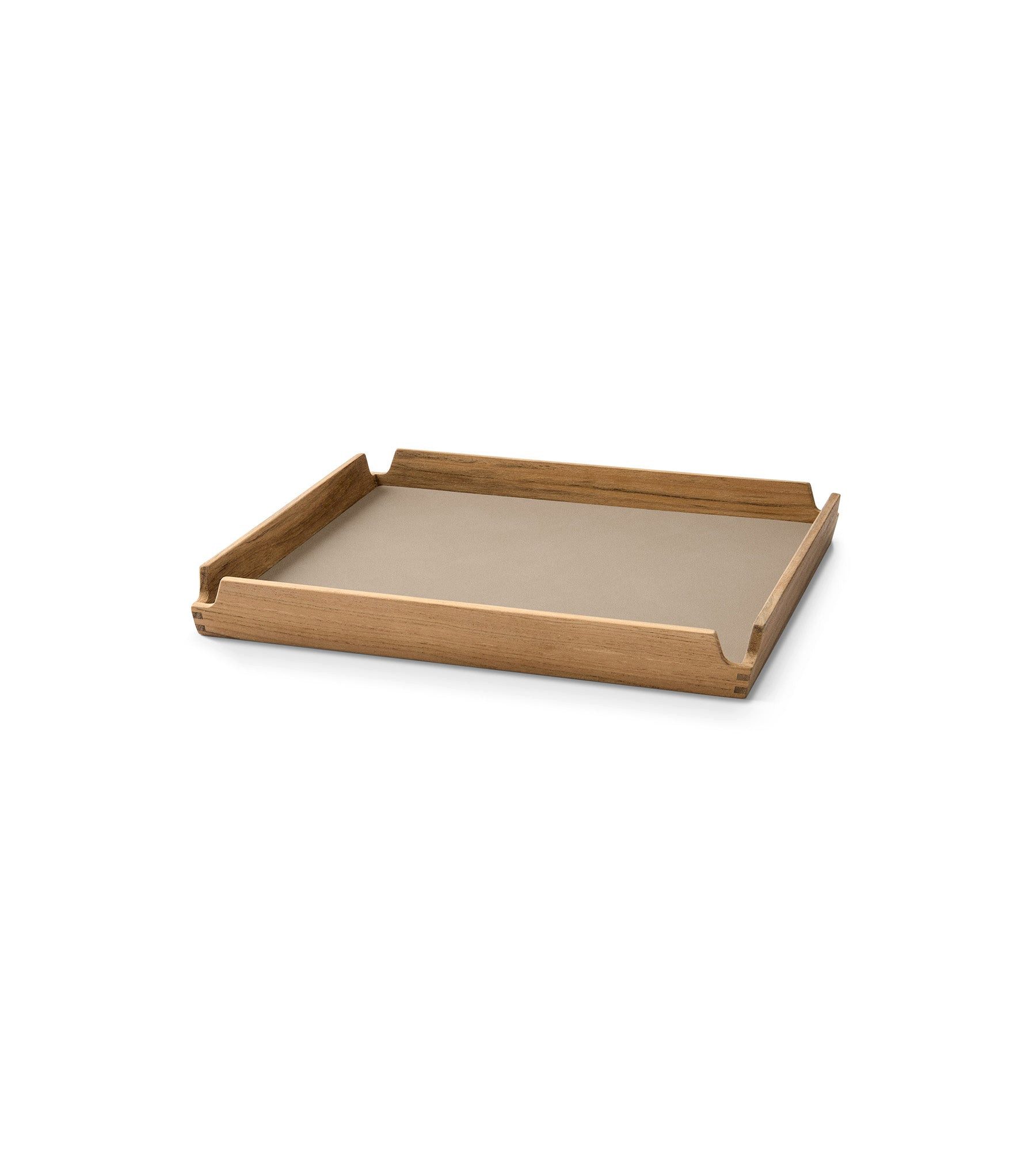 LIND DNA Tablett LIND DNA Holzbrett Square S Airy aus Teakholz / Einlage Nupo