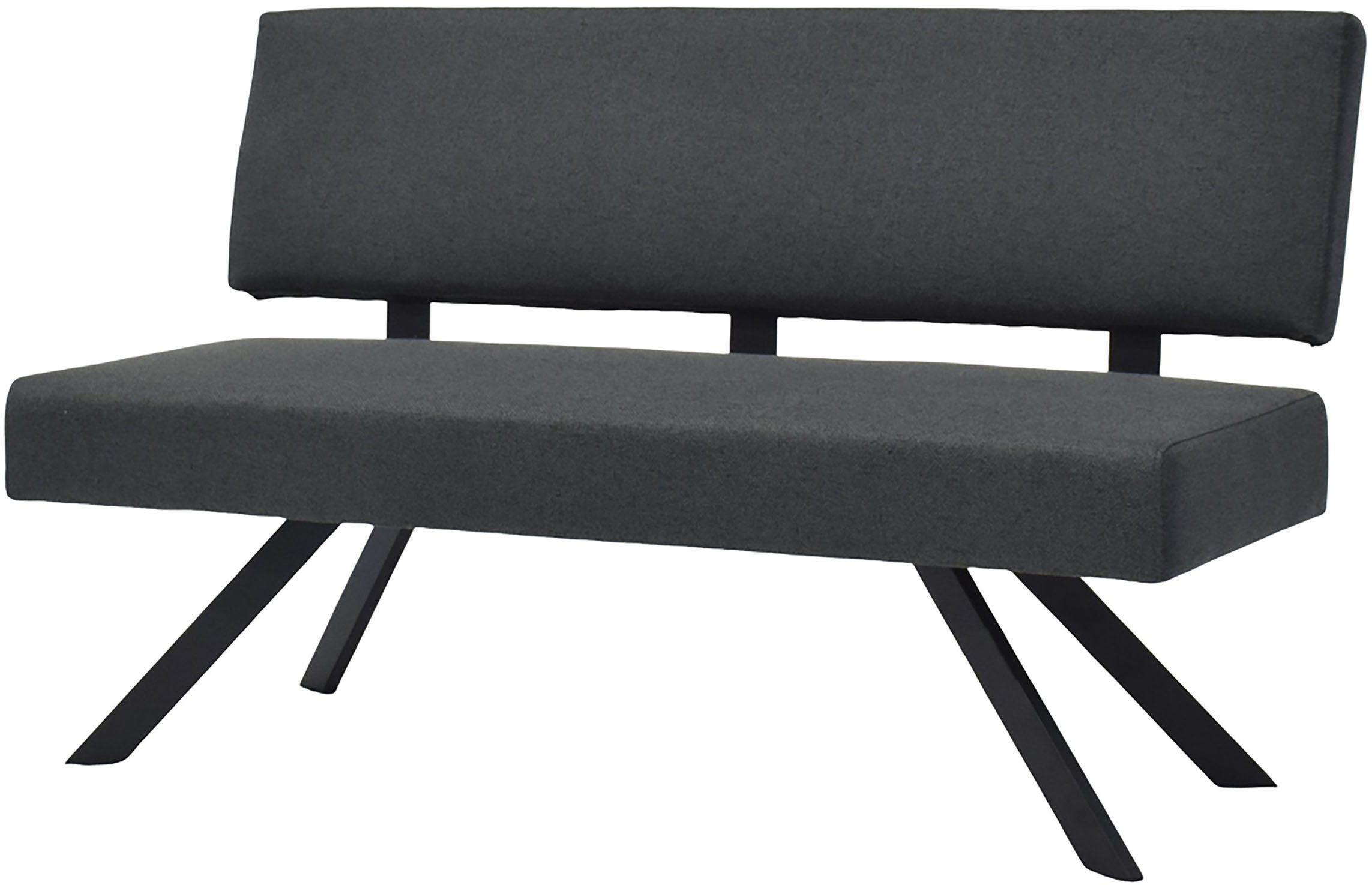 byLIVING Sitzbank TORONTO, Webstoff, bis 160 kg, Taschenfederkern, 4-Fußgestell, 3 Sitzplätze