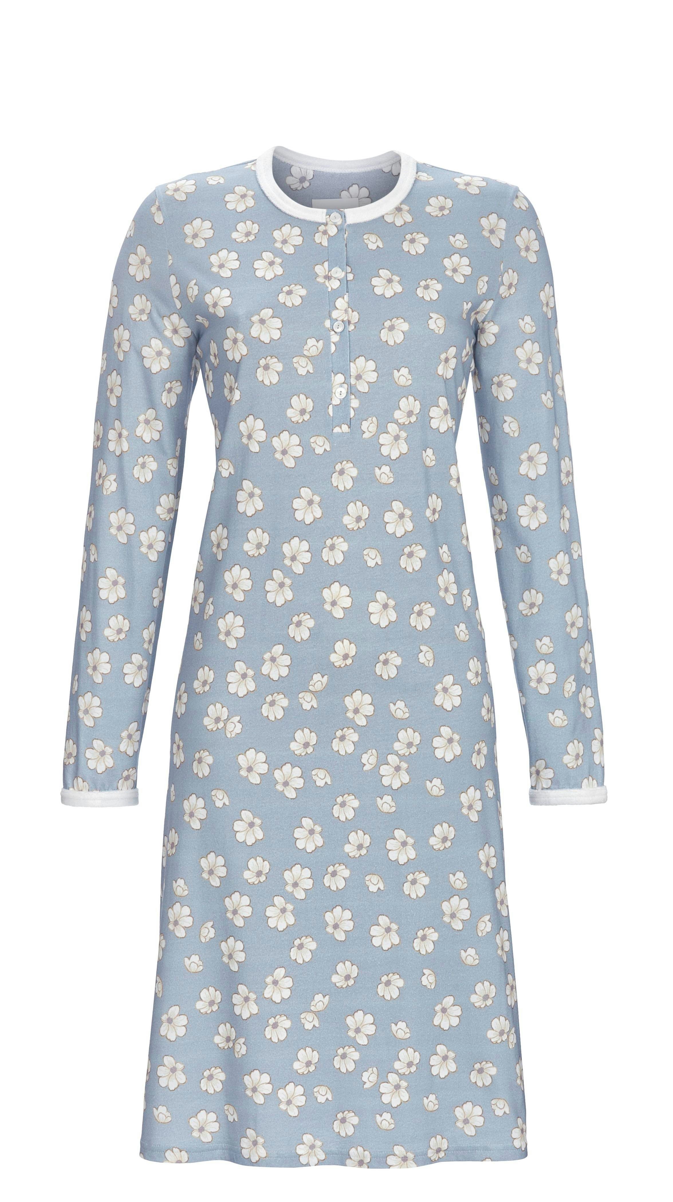 Ringella Nachthemd mit Blumendessin und Knopfleiste günstig online kaufen