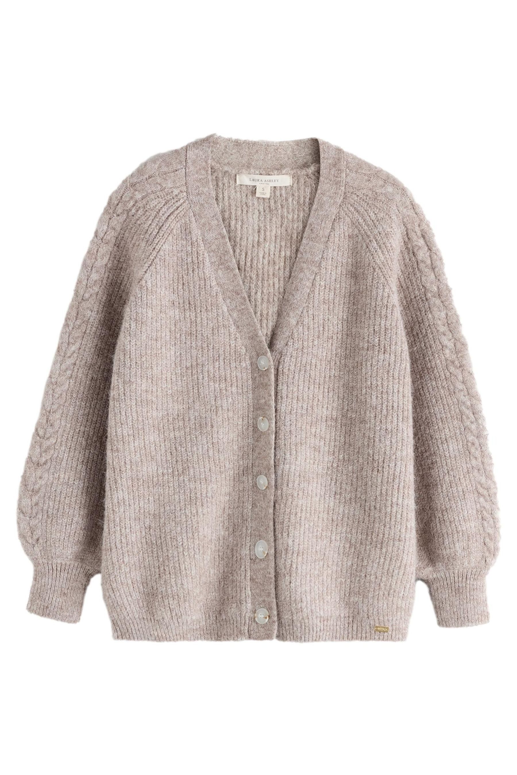 Strickjacke Laura Ashley Boyfriend-Strickjacke, V-Ausschnitt