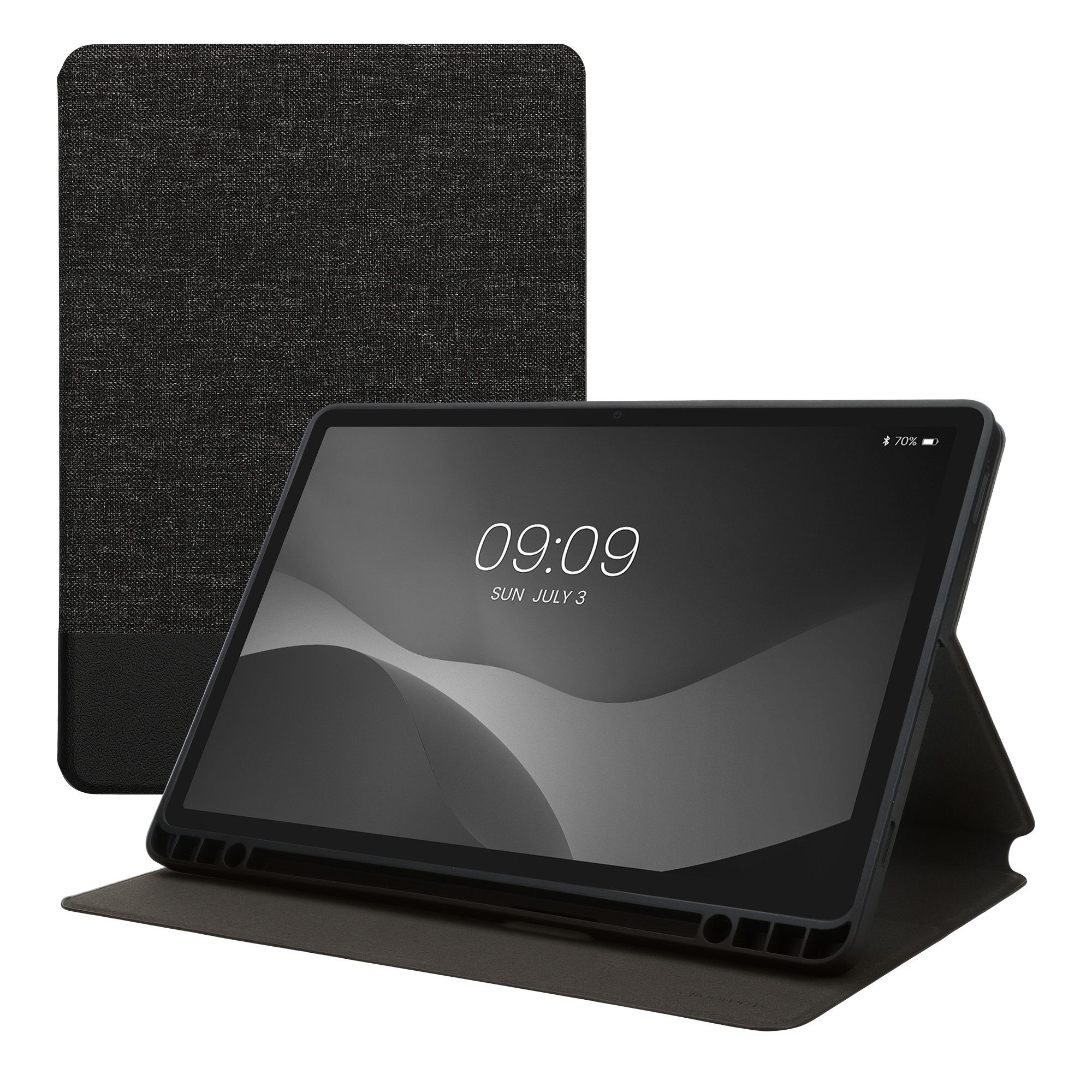 kwmobile Tablet-Hülle Hülle für Samsung s9 FE, Slim Tablet Cover Case Schutzhülle mit Ständer