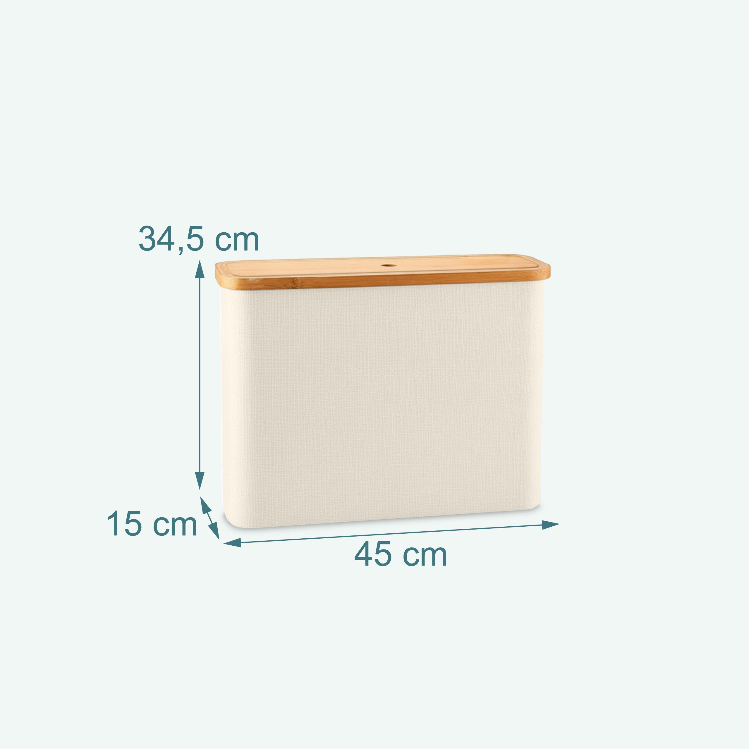 relaxdays Toiletten-Ersatzrollenhalter Toilettenpapier Aufbewahrung 12 Rollen (1-St), Beige – Bild 4 von 5