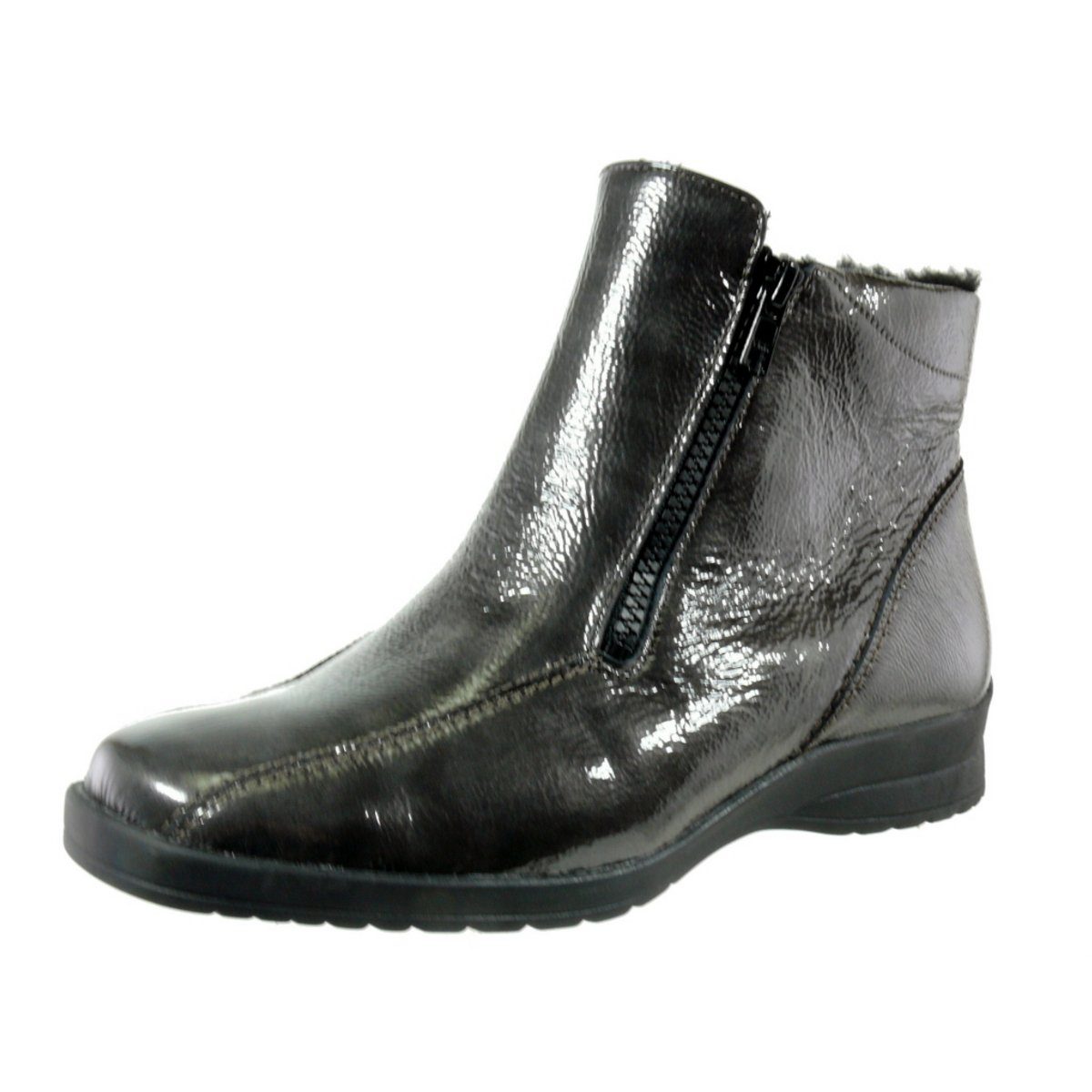 dunkel-grau (1-tlg) Stiefelette Semler