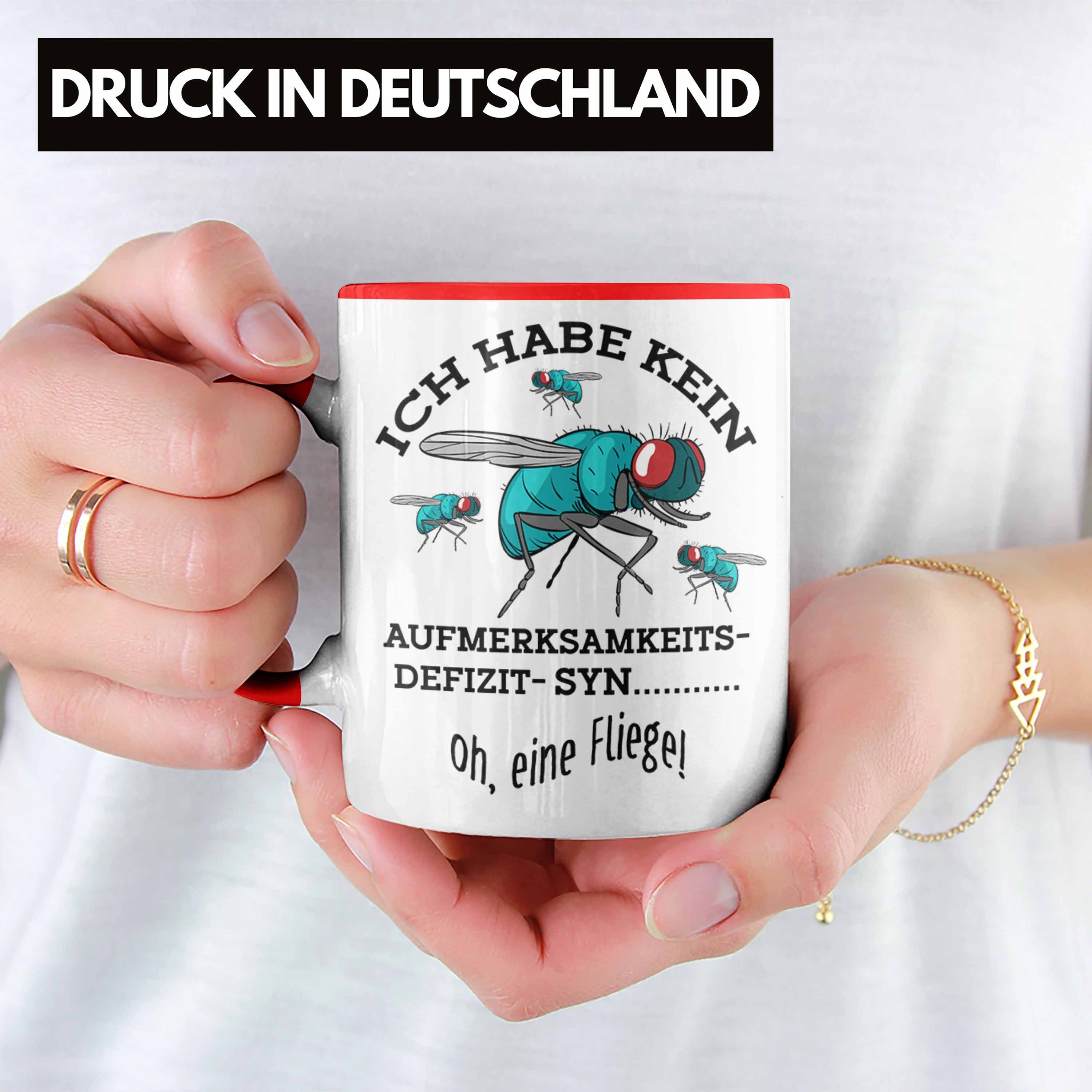 Eine "Ich Fliege" Kein Rot Aufmerksamkeitsdefizit... Oh Tasse Lustige Trendation Habe Tasse