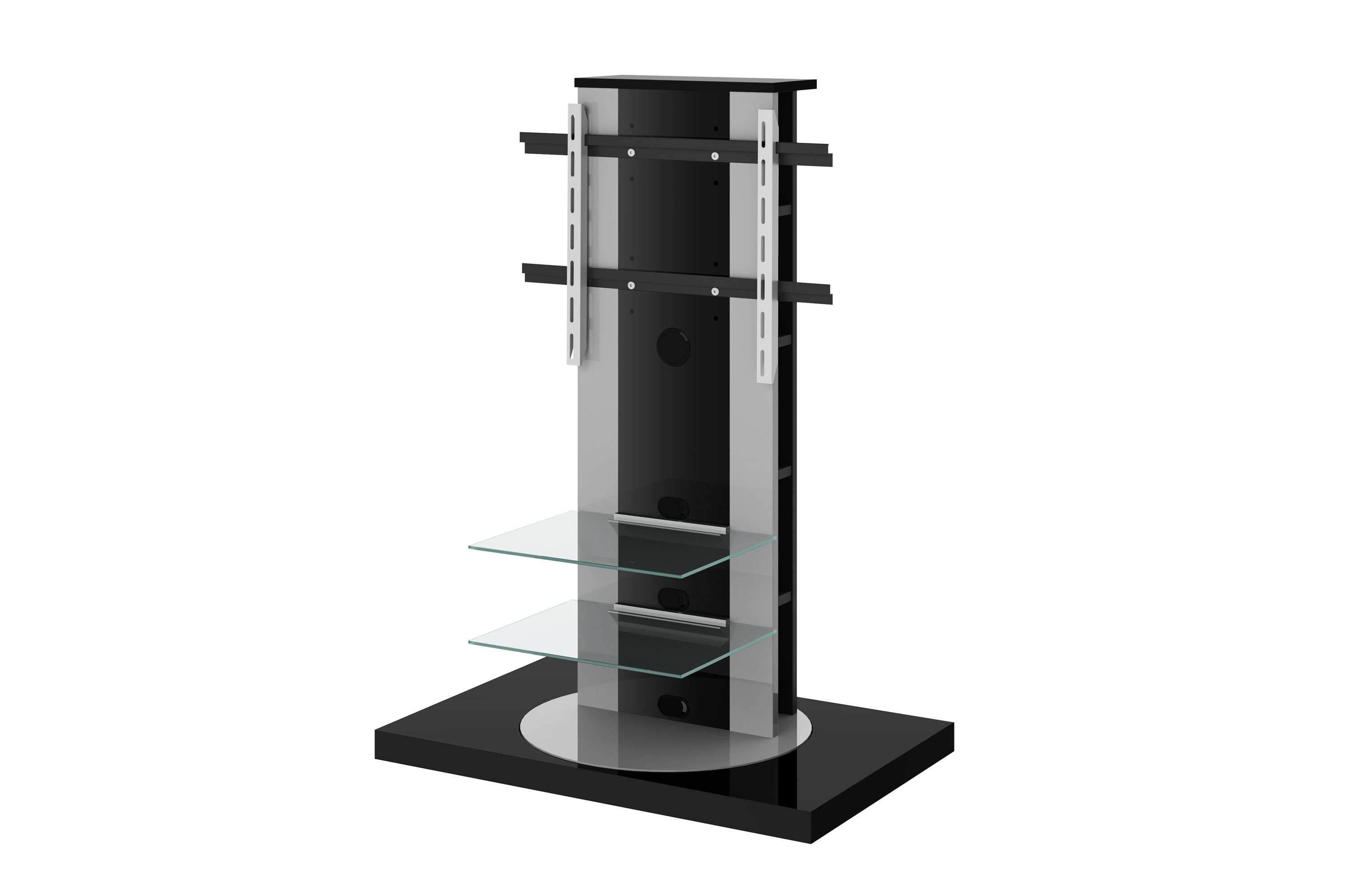 designimpex TV-Wandhalterung TV Schrank Roma H-777nw Schwarz Hochglanz Fernsehtisch TV Ständer Rack