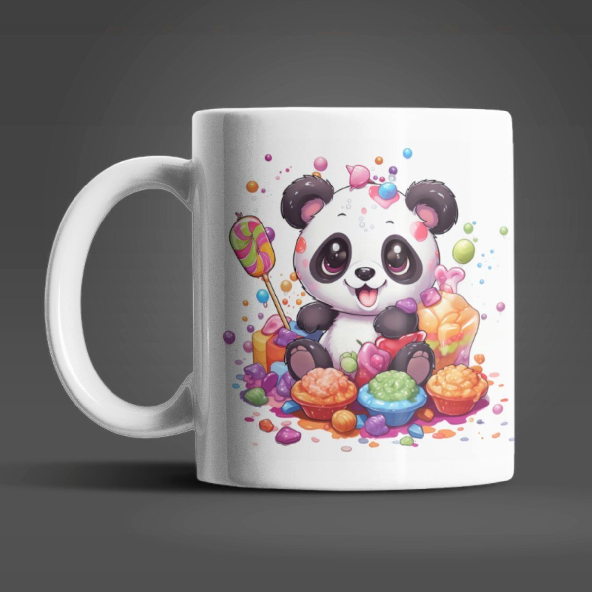 ml Teetasse, Geschenk Panda Tasse Keramik, Kaffeetasse 330 Geschenkidee Süßer WS-Trend