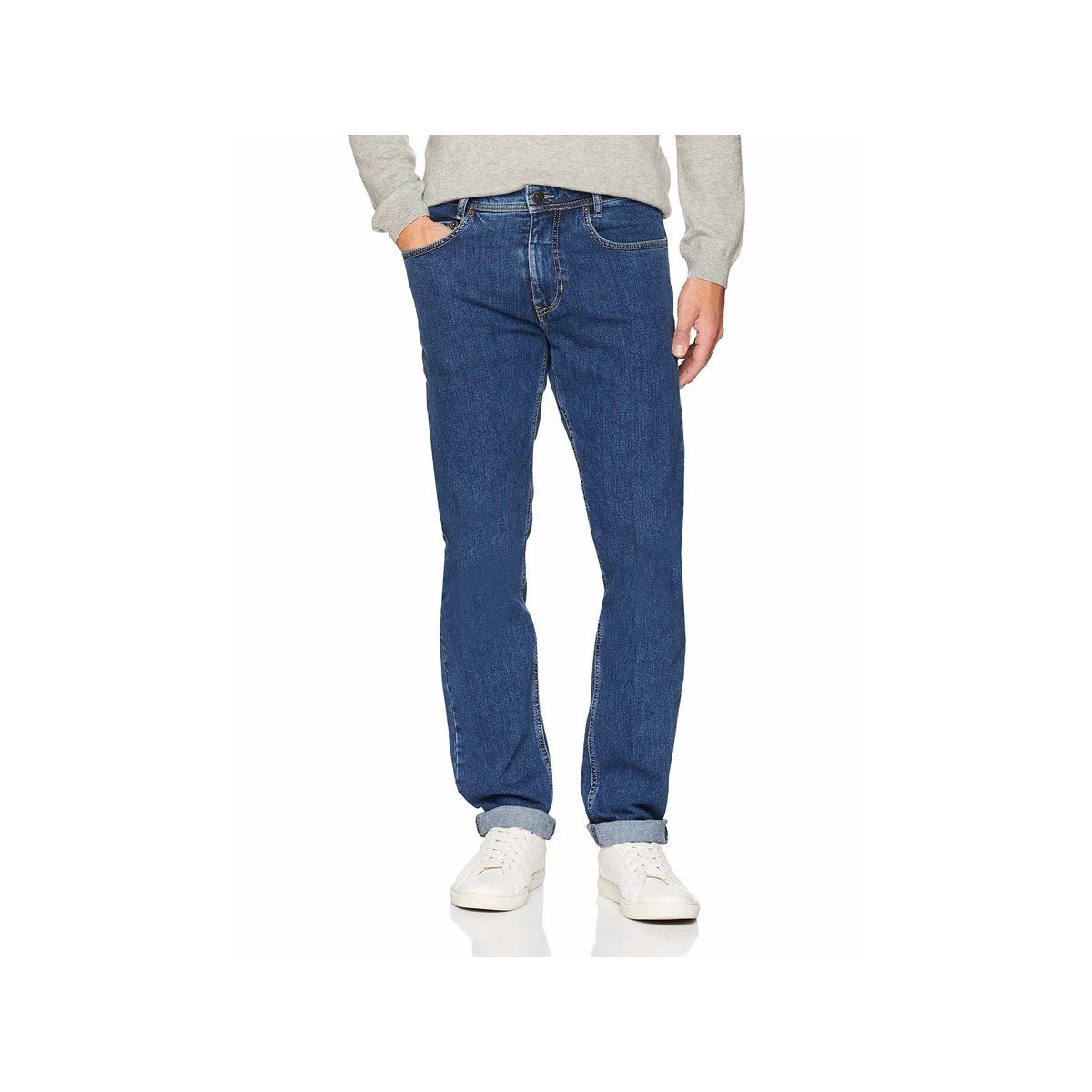 fit straight blau (1-tlg) MAC Straight-Jeans