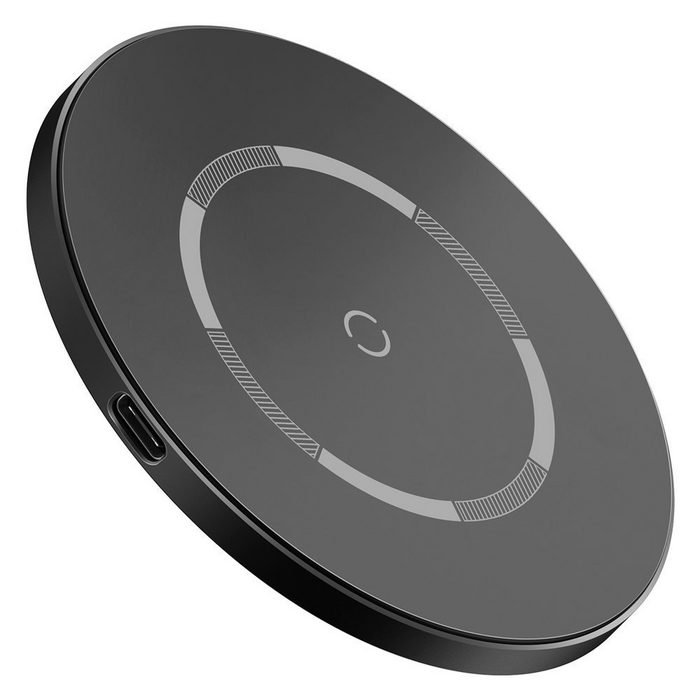 Baseus Baseus magnetisches kabelloses Qi-Ladegerät Wireless Charger 15 W (MagSafe kompatibel für iPhone) schwarz Wireless Charger