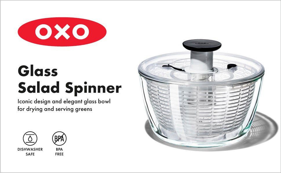 Good OXO Grips Salatschleuder, Glas