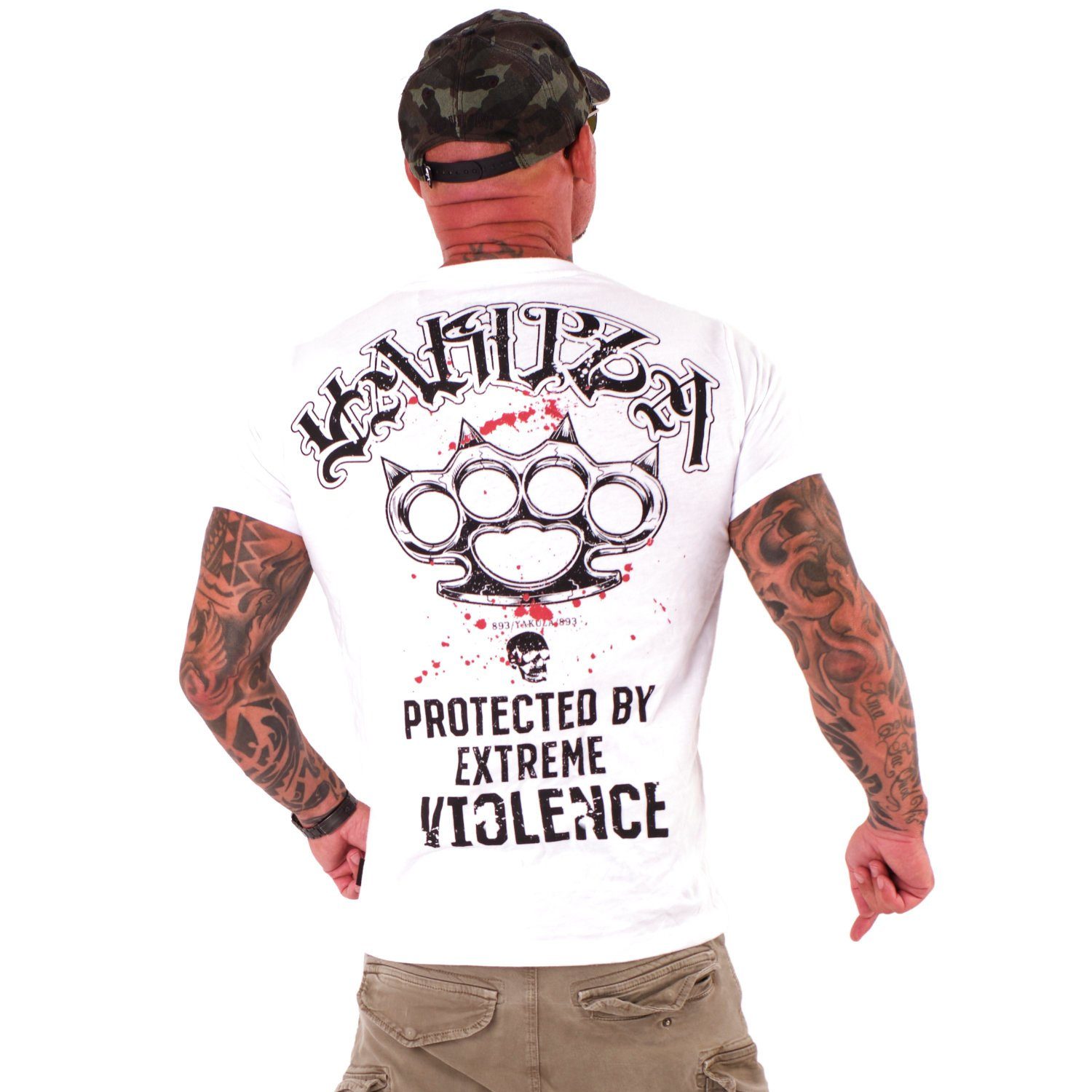YAKUZA T-Shirt Violence weiß
