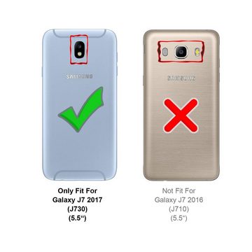 CoolGadget Handyhülle Ultra Slim Case für Samsung Galaxy J7 2017 5,5 Zoll, dünne Schutzhülle präzise Aussparung für Samsung Galaxy J7 2017 Hülle