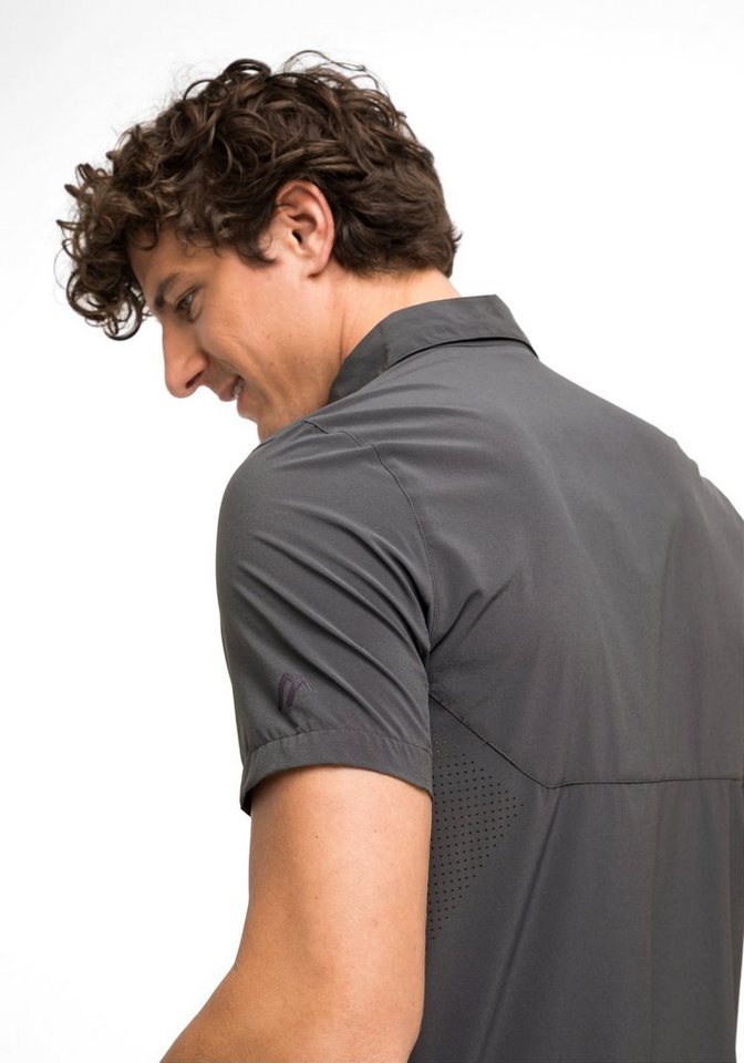 Maier Sports Funktionshemd Sinnes Tec MS/S Leichtes, elastisches  Trekkinghemd mit Sonnenkragen, Einfache Wärmeregulierung dank  Unterarm-Ventialition