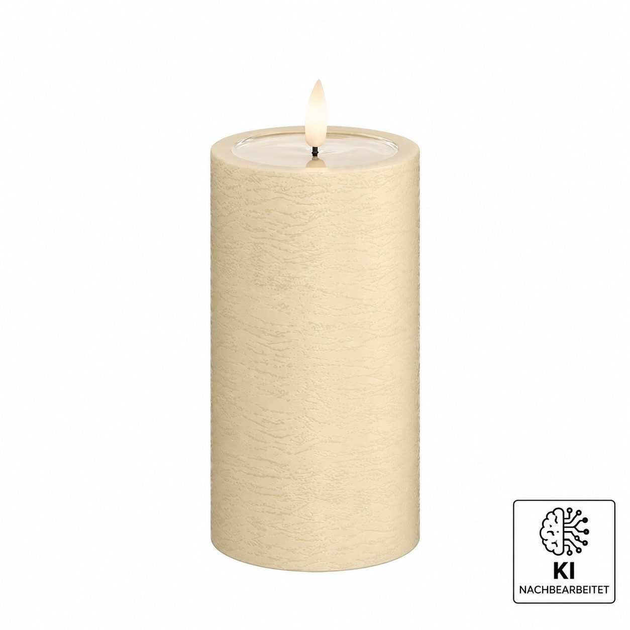 Deluxe Homeart LED-Kerze LED Stumpenkerze 15 cm creme von Deluxe / Unique Homeart Candle / Kerz