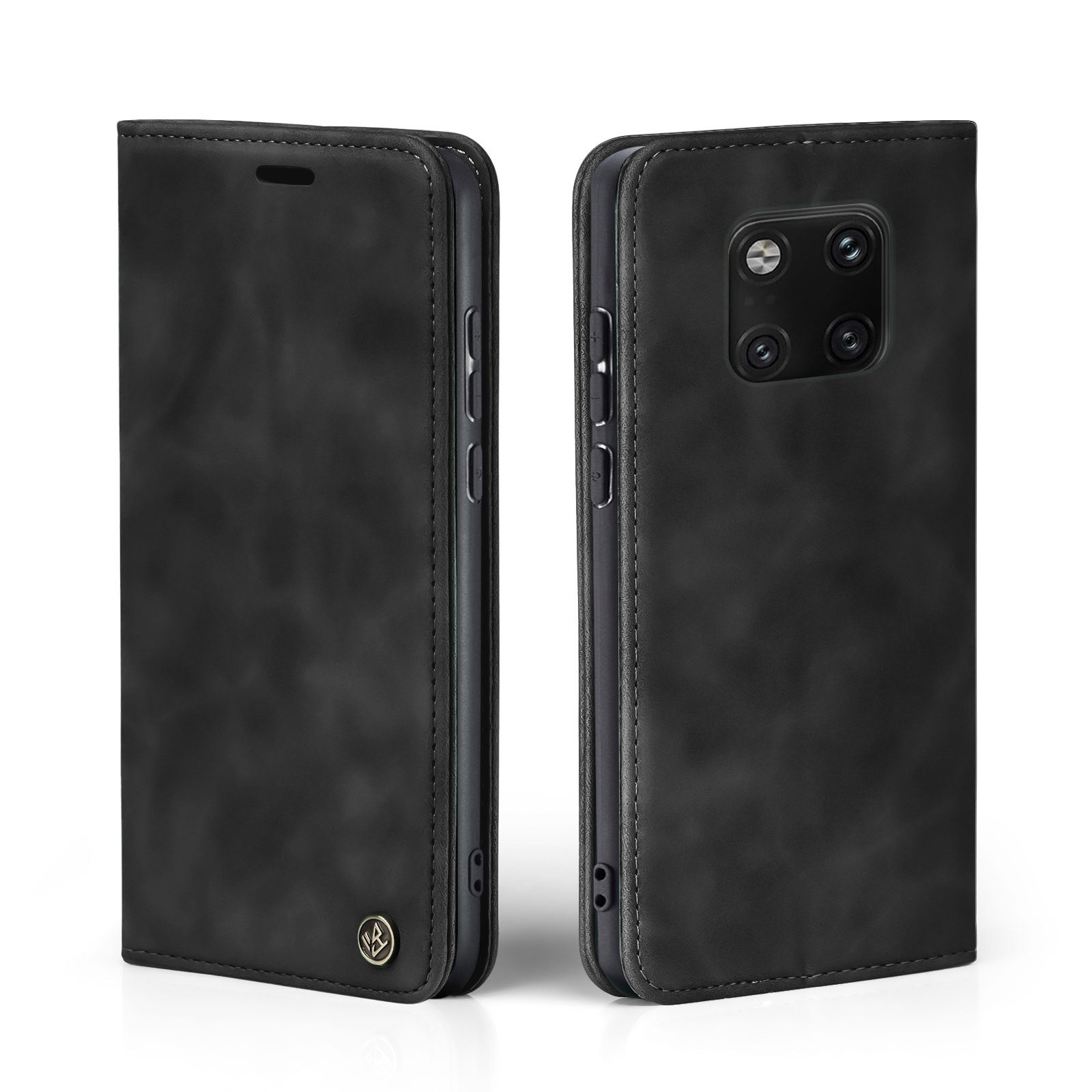 Tec-Expert Handyhülle Tasche Hülle für Huawei Mate 20 Pro 6.39 Zoll, 6.39, Cover Klapphülle Case mit Kartenfach Fliphülle aufstellbar
