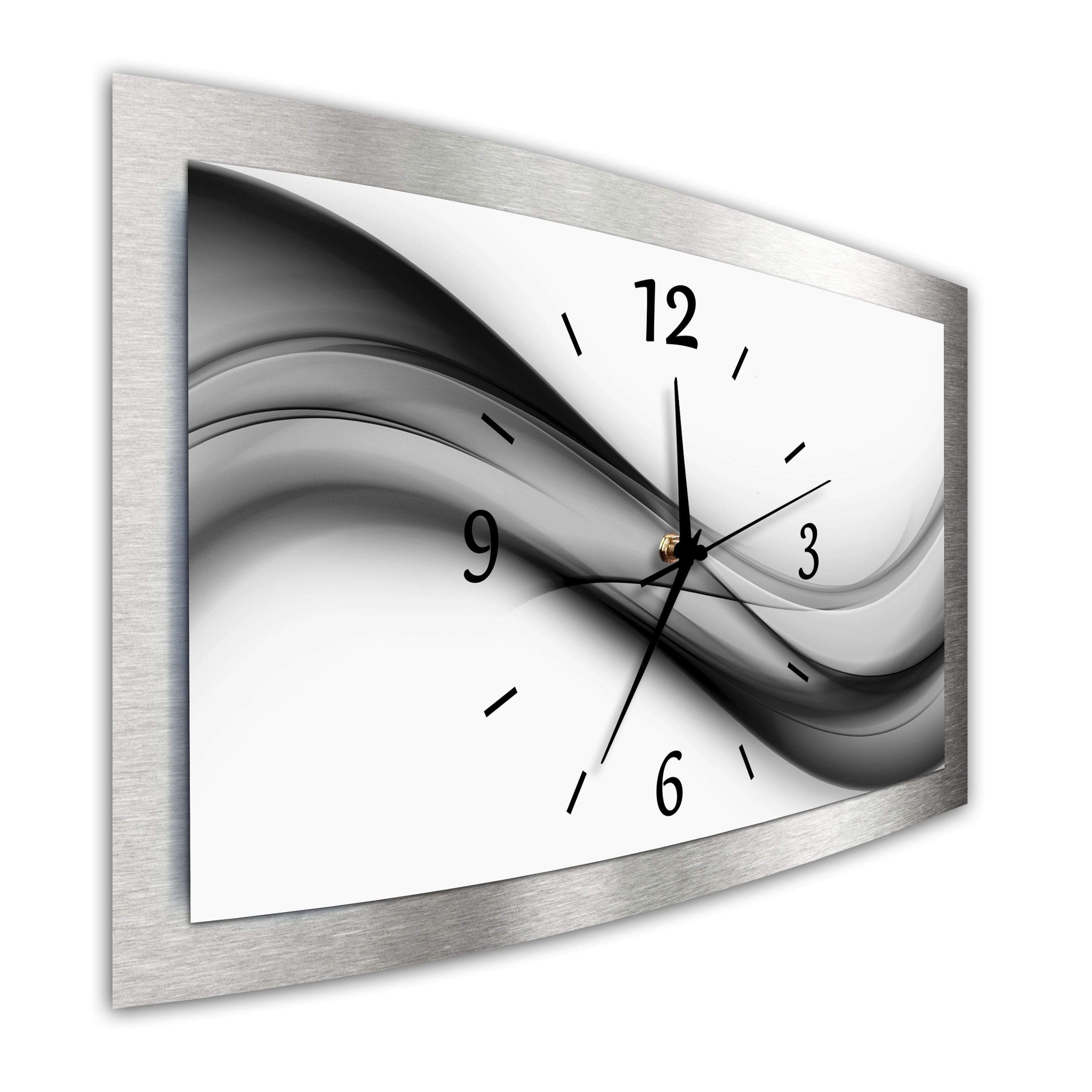 Bilder-Manufaktur Wanduhr BM-N-3D-10322-1 (BM, 3D Funkuhr oder Quarzuhr, kein Ticken, lautlos, geräuschlos, gross)