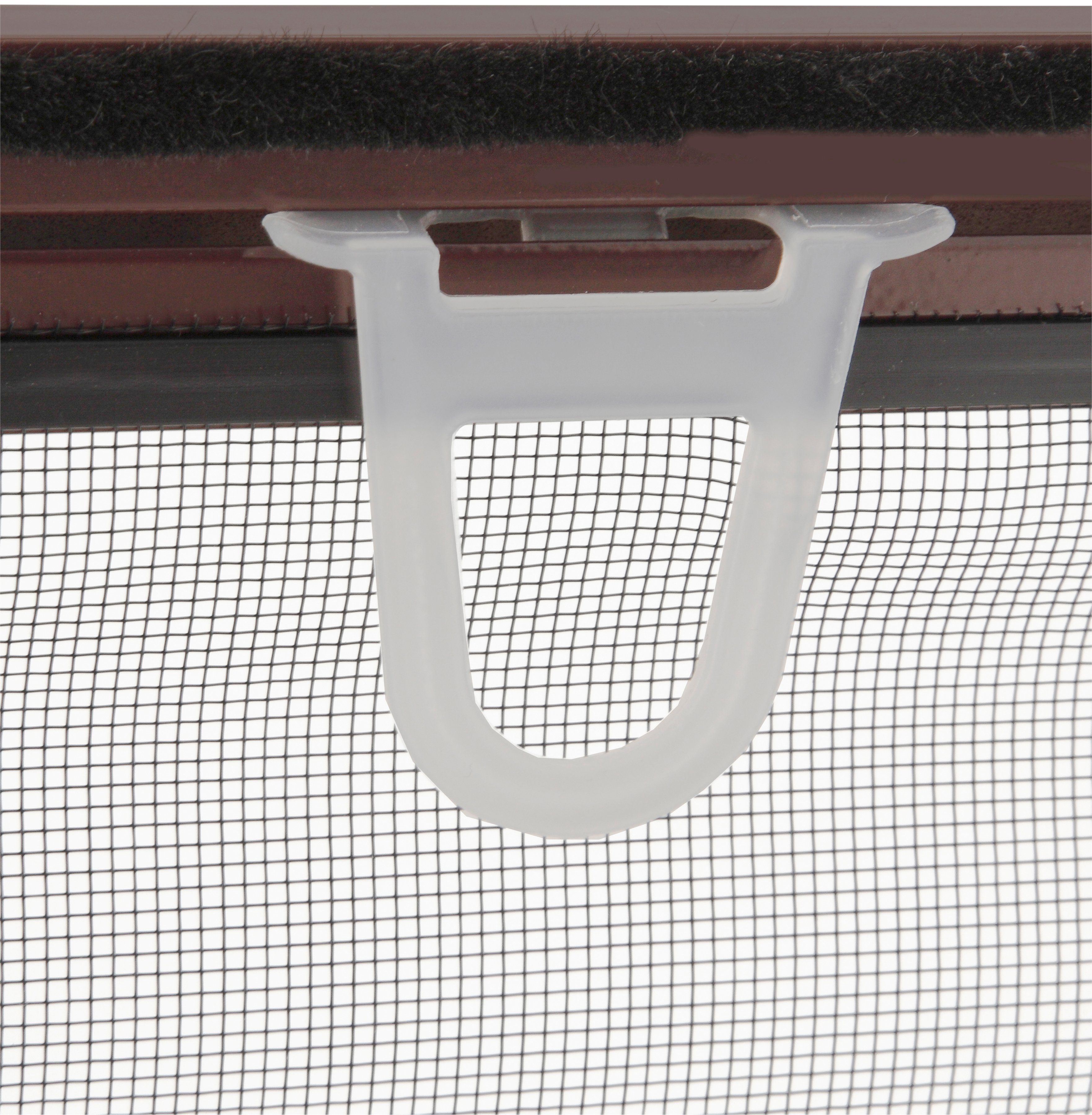Insektenschutz-Fensterrahmen SLIM, hecht braun/anthrazit, BxH: 130x150 MASTER cm international