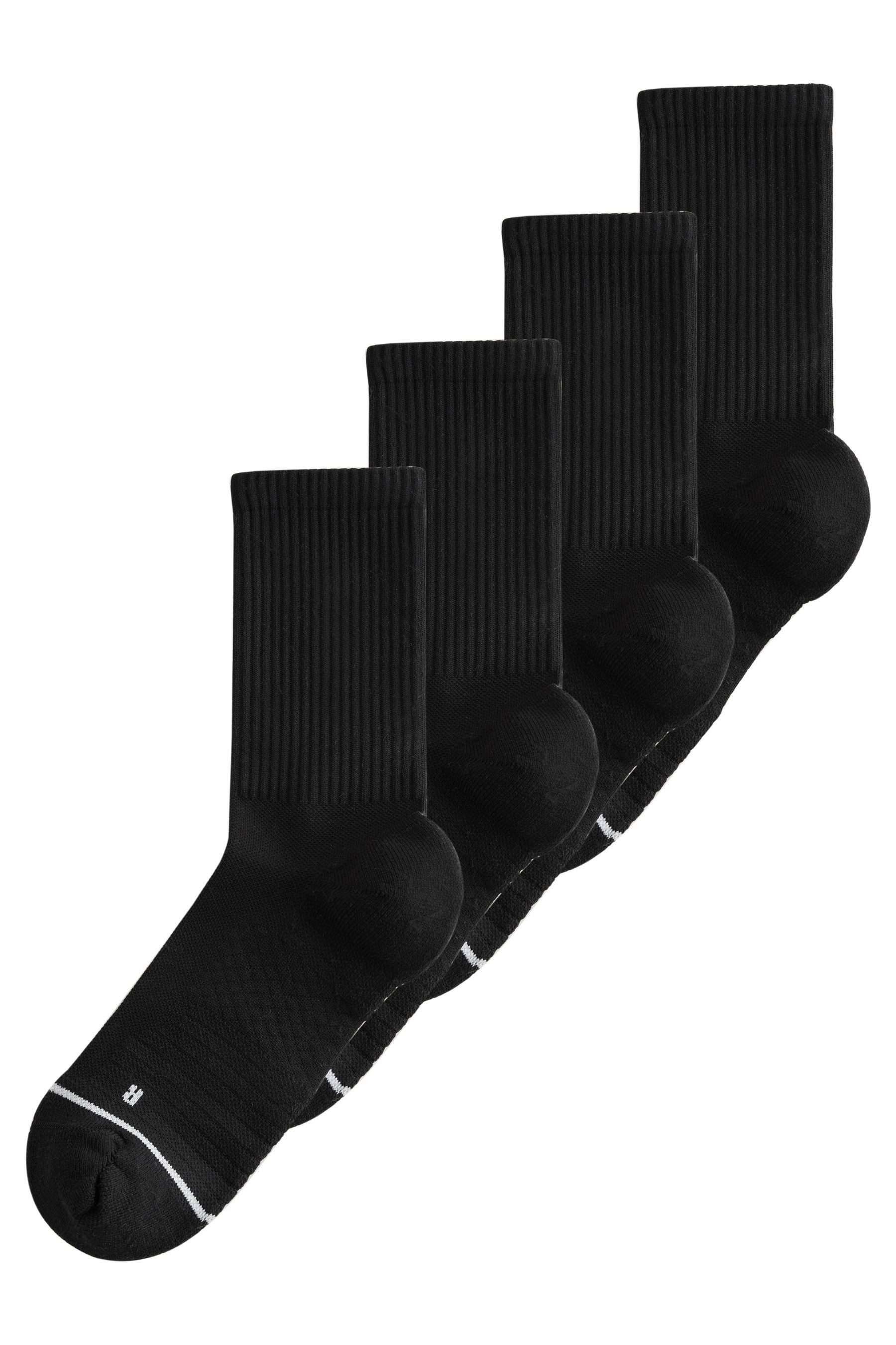 Basicsocken Gepolsterte Active Sportsocken, 4er-Pack