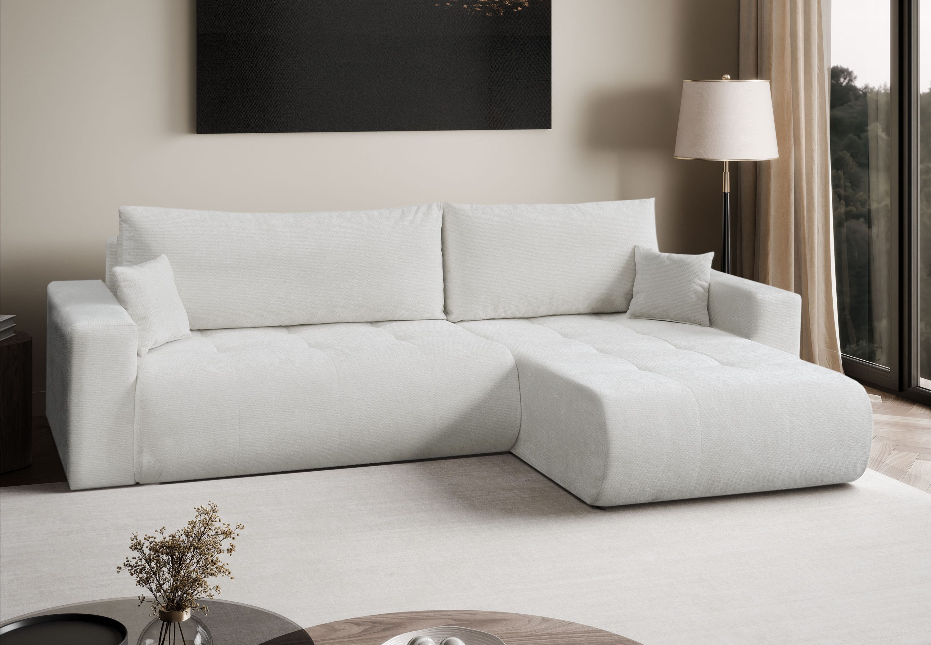 Lookway Ecksofa CLOUD II XL mit Schlaffunktion und Bettkasten, 280x152x86