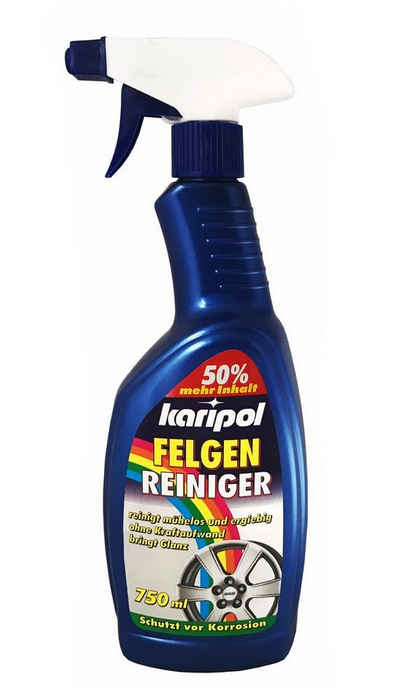 KARIPOL FELGEN REINIGER 750ml Felgenreiniger Alufelgenreiniger Alufelgen 59 Felgenreiniger (bringt Glanz Korrosionsschutz in Pump-Sprühflasche)