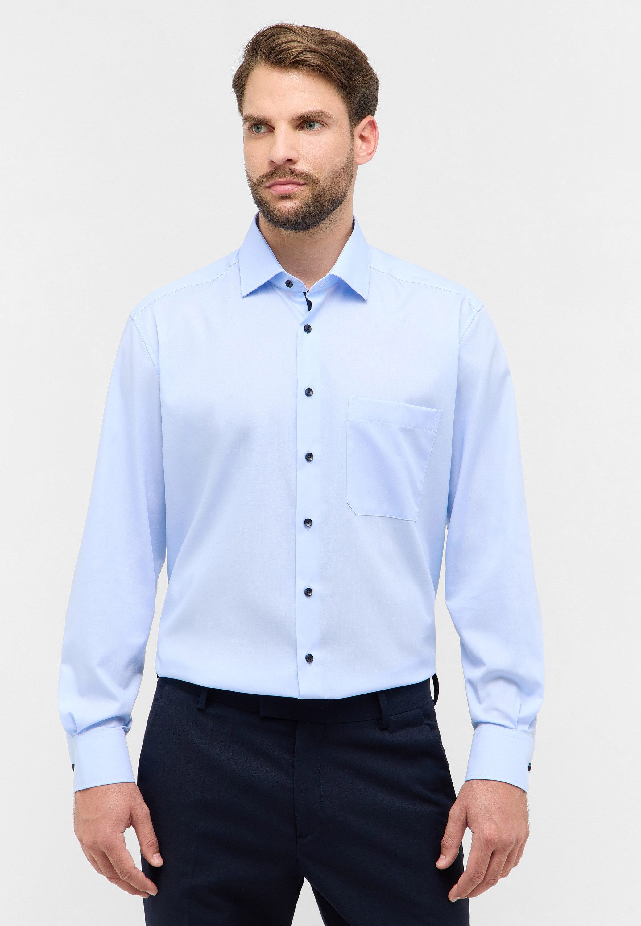 Eterna Langarmhemd COMFORT FIT NON IRON (bügelfrei)